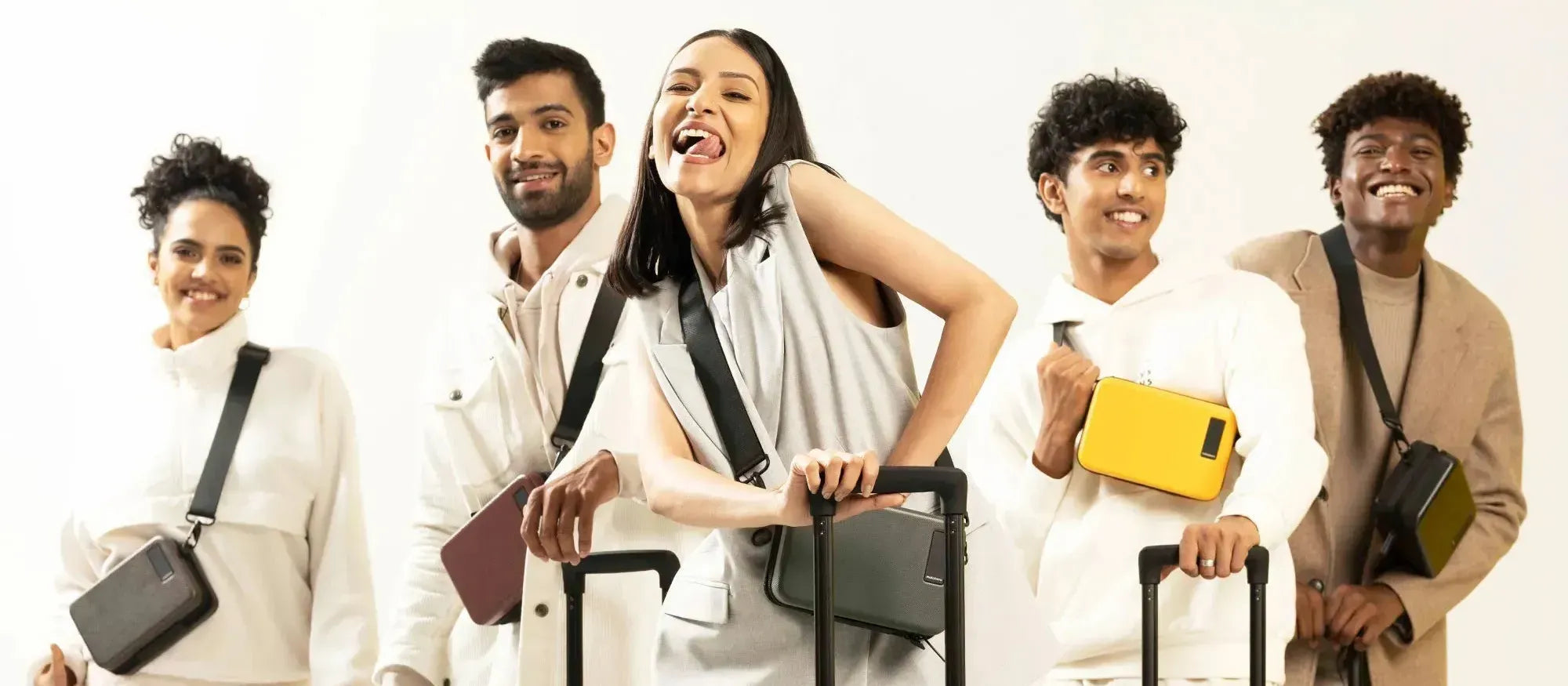 A collage of various luggage styles representing zodiac signs, showcasing personalized travel options.