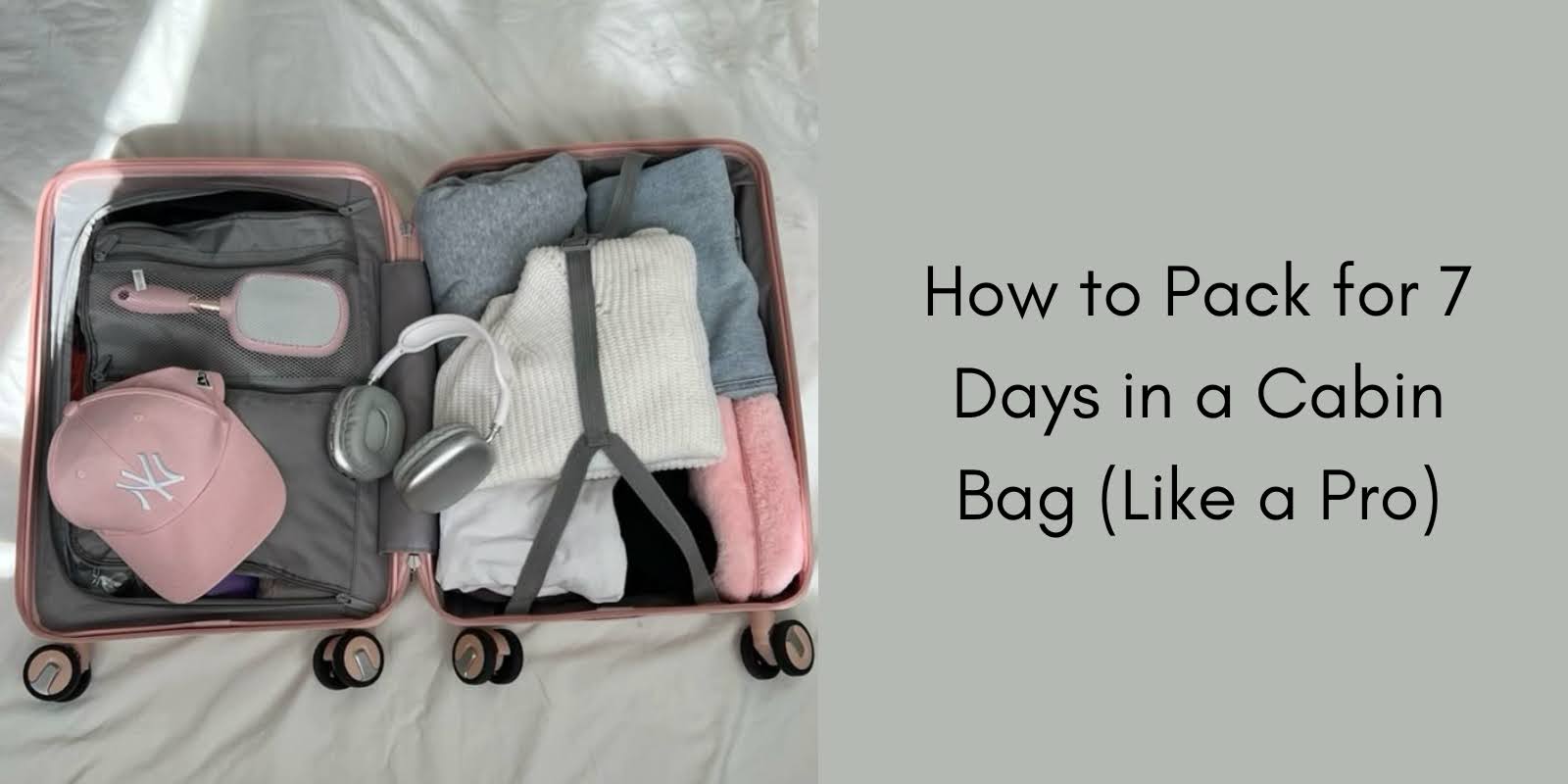 How to Pack for 7 Days in a Cabin Bag (Like a Pro)