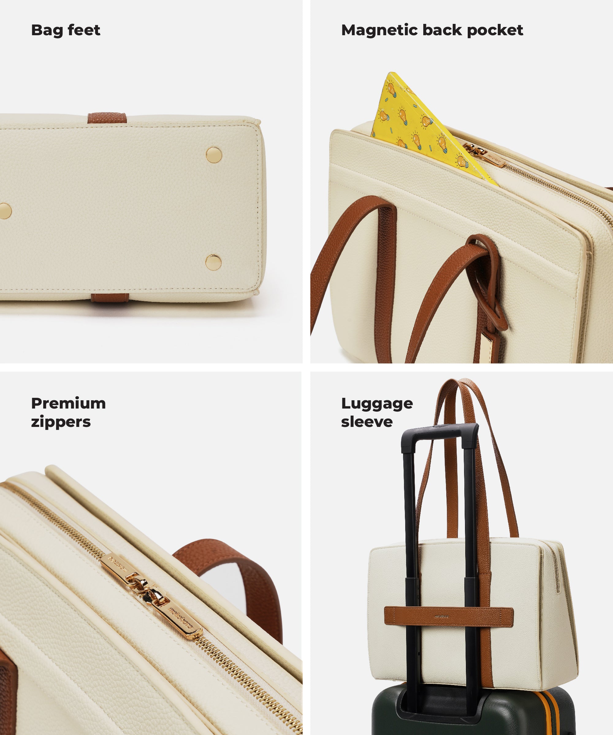 Color_Coconut Cream | The Celeste Tote