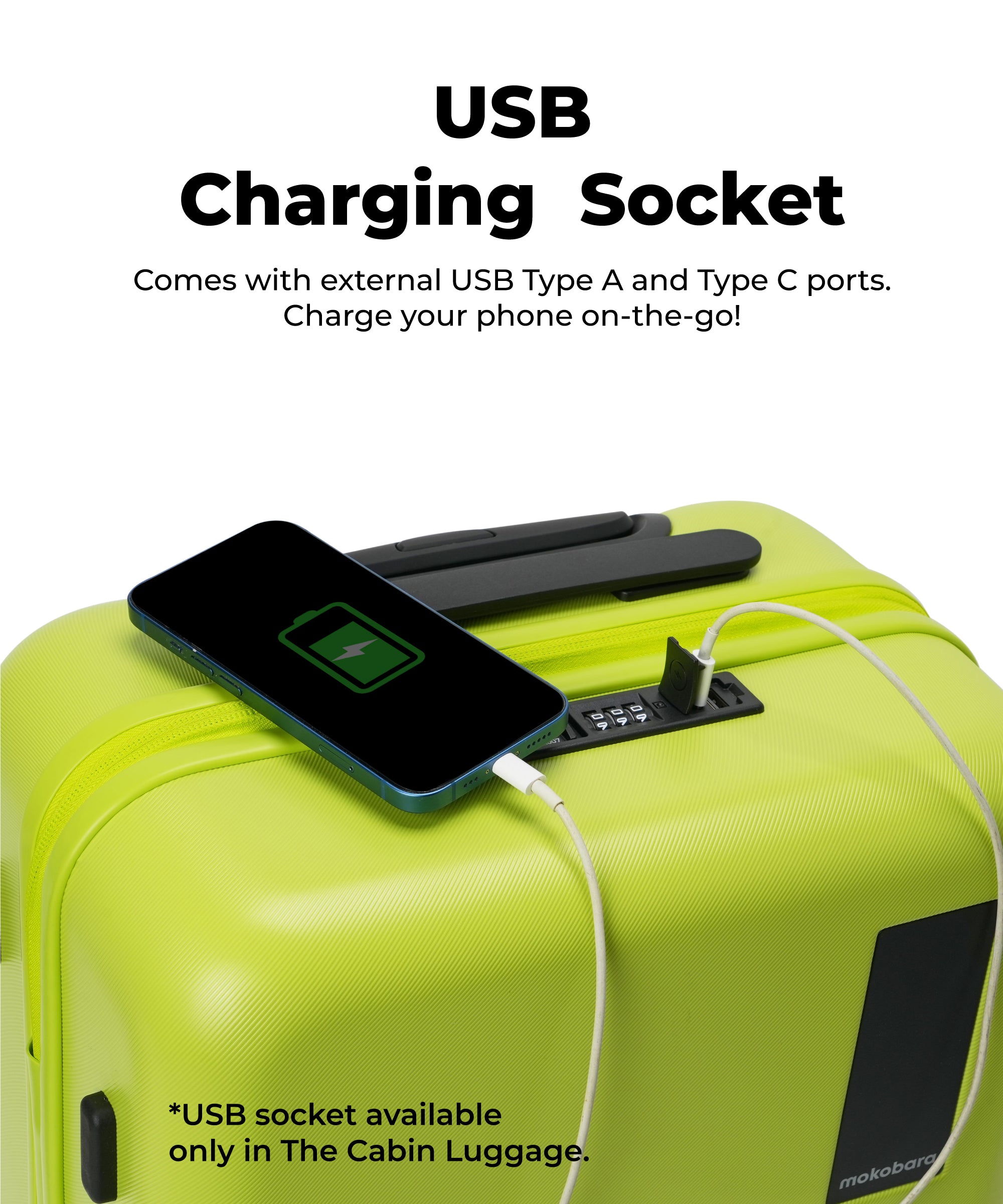 Color_Happy Green | The Set of 3 Luggage