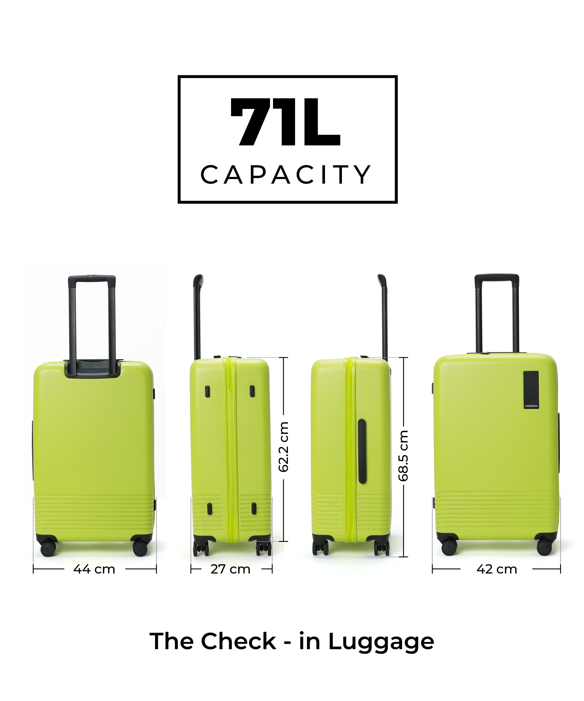 Color_Happy Green | The Set of 3 Luggage
