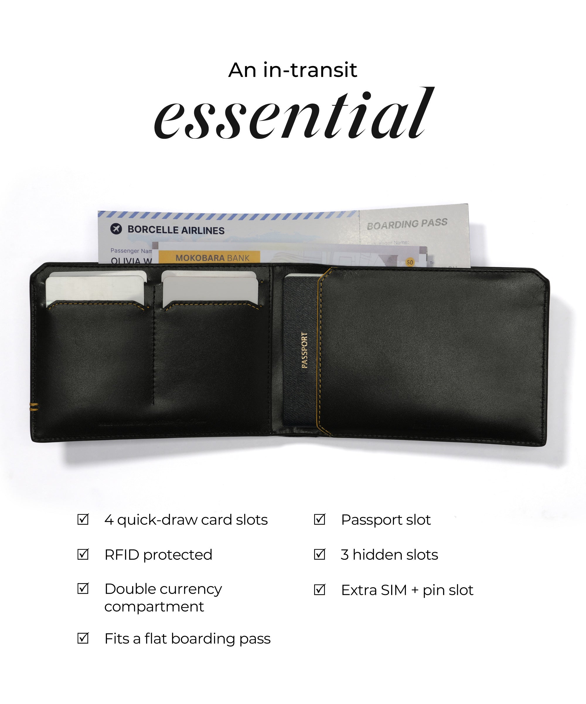 Color_Money Moves | The Stash Bifold Travel Wallet