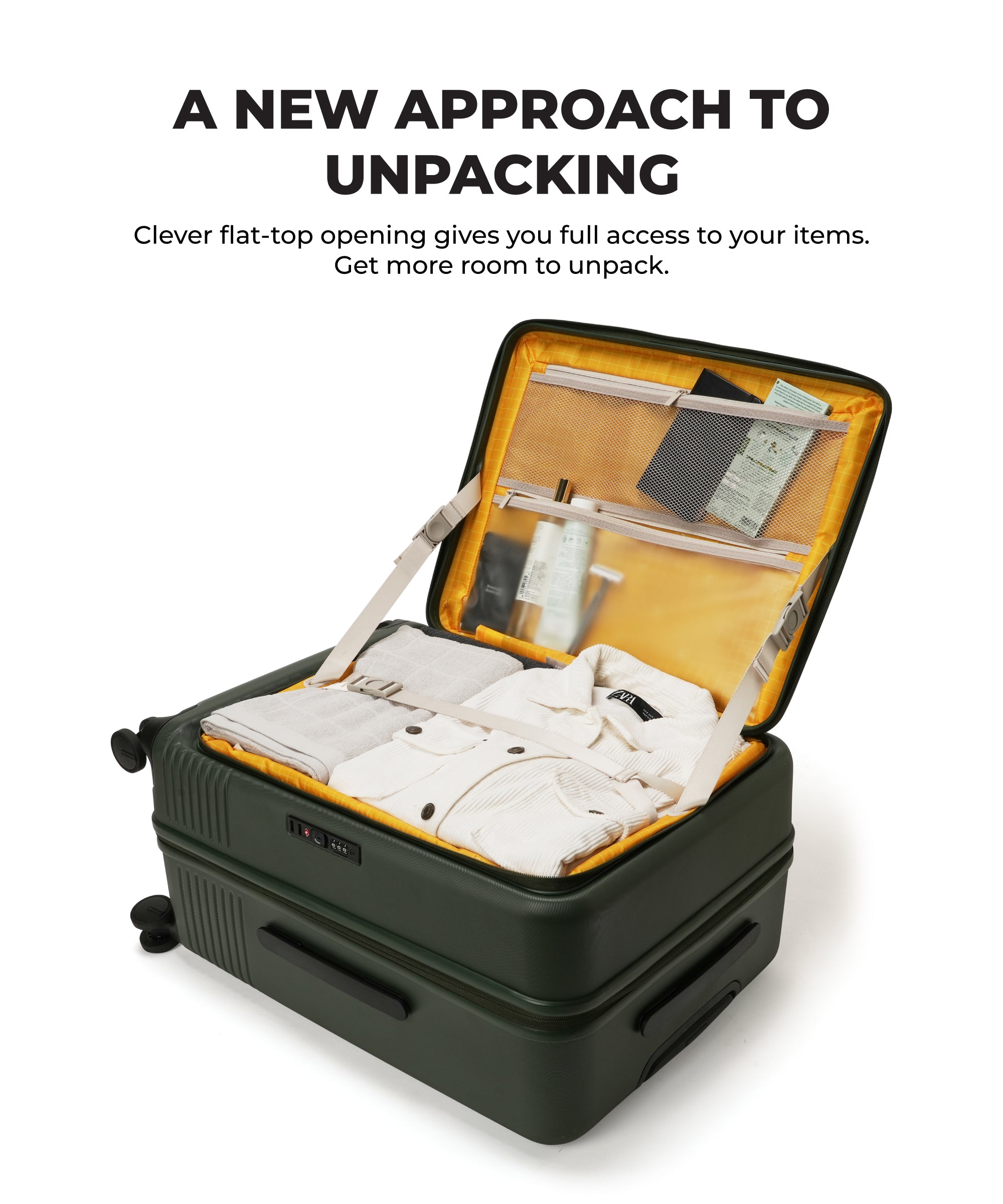 Color_Seaweed Green 2.0 | The Access Check-in Luggage