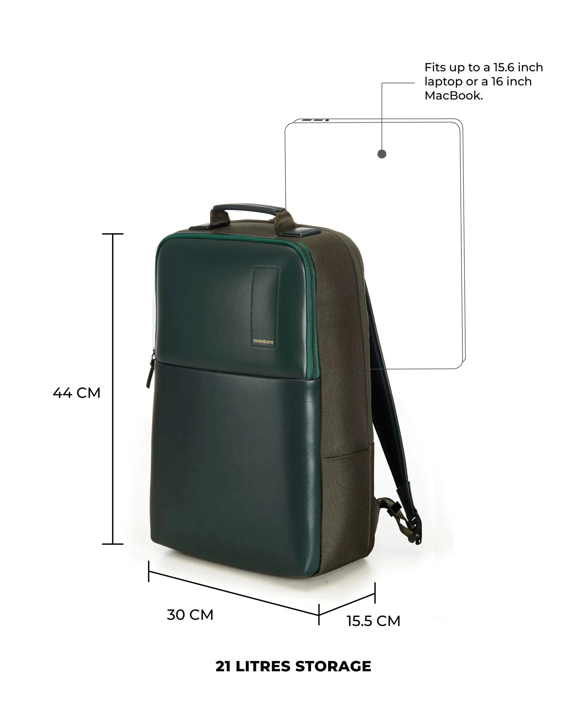 Color_Deep Black | The Backpack Pro - 21 L