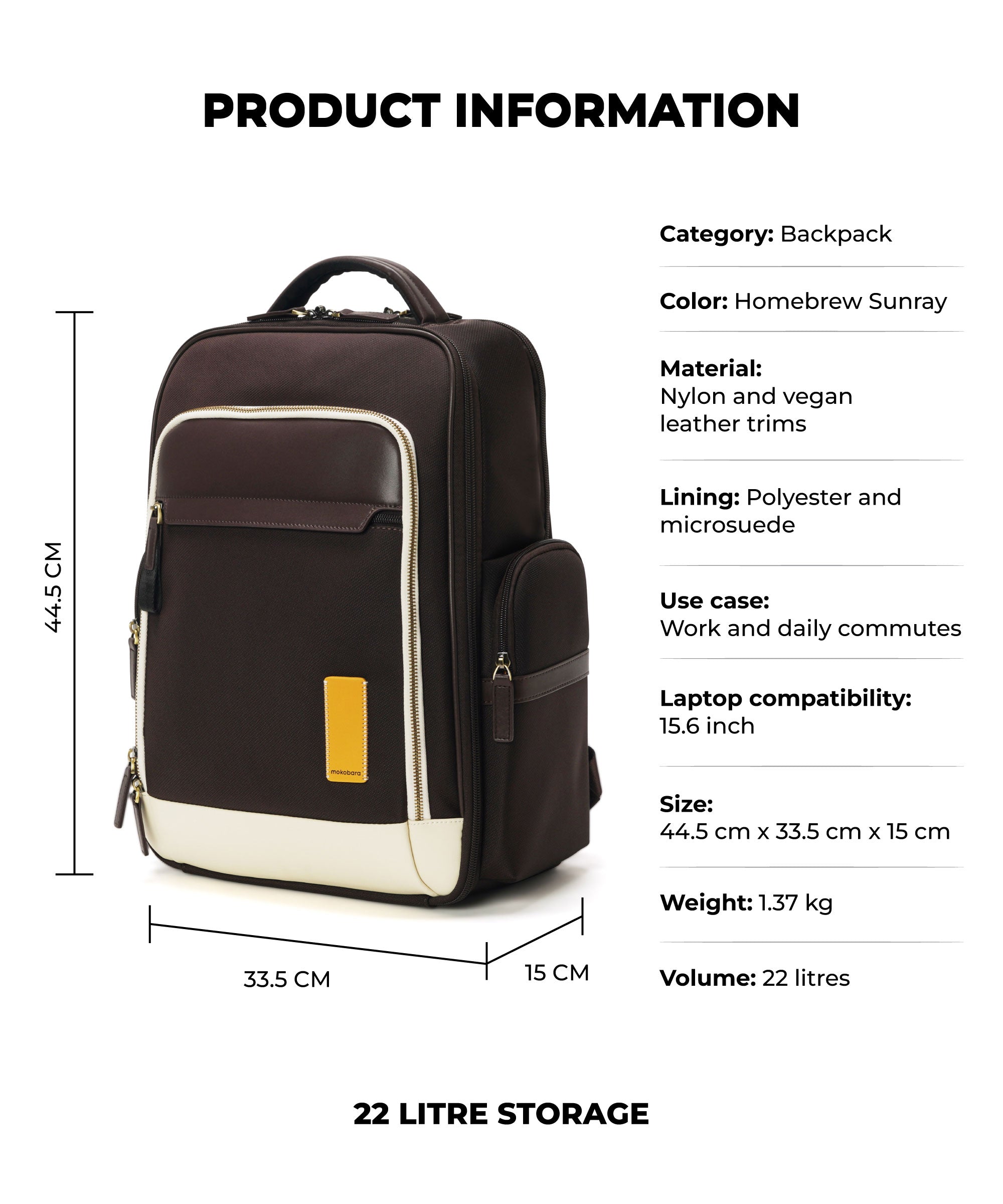 Color_Homebrew Sunray | The Bass Backpack - 22L