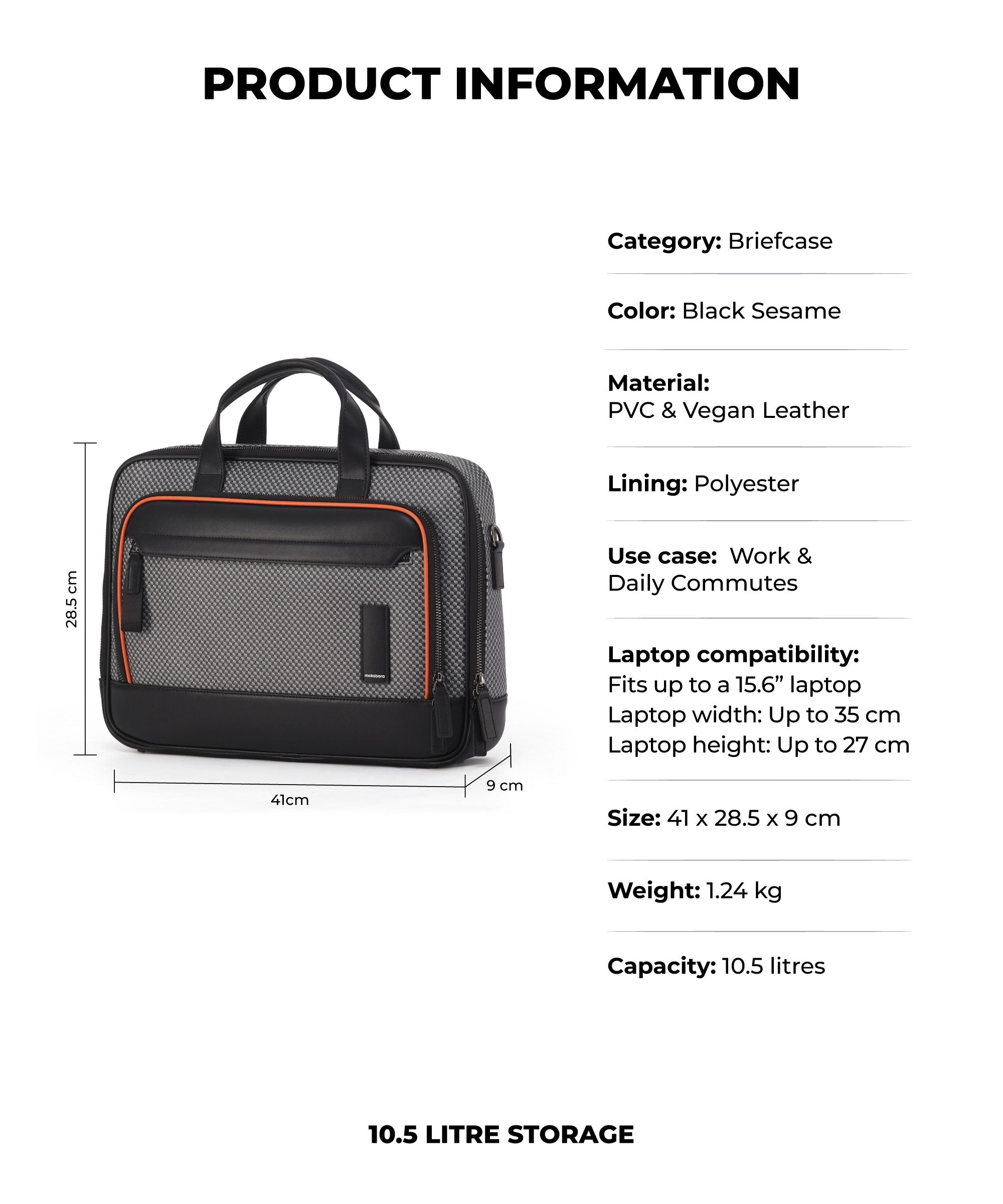 Color_Black Sesame | The Bass Briefcase