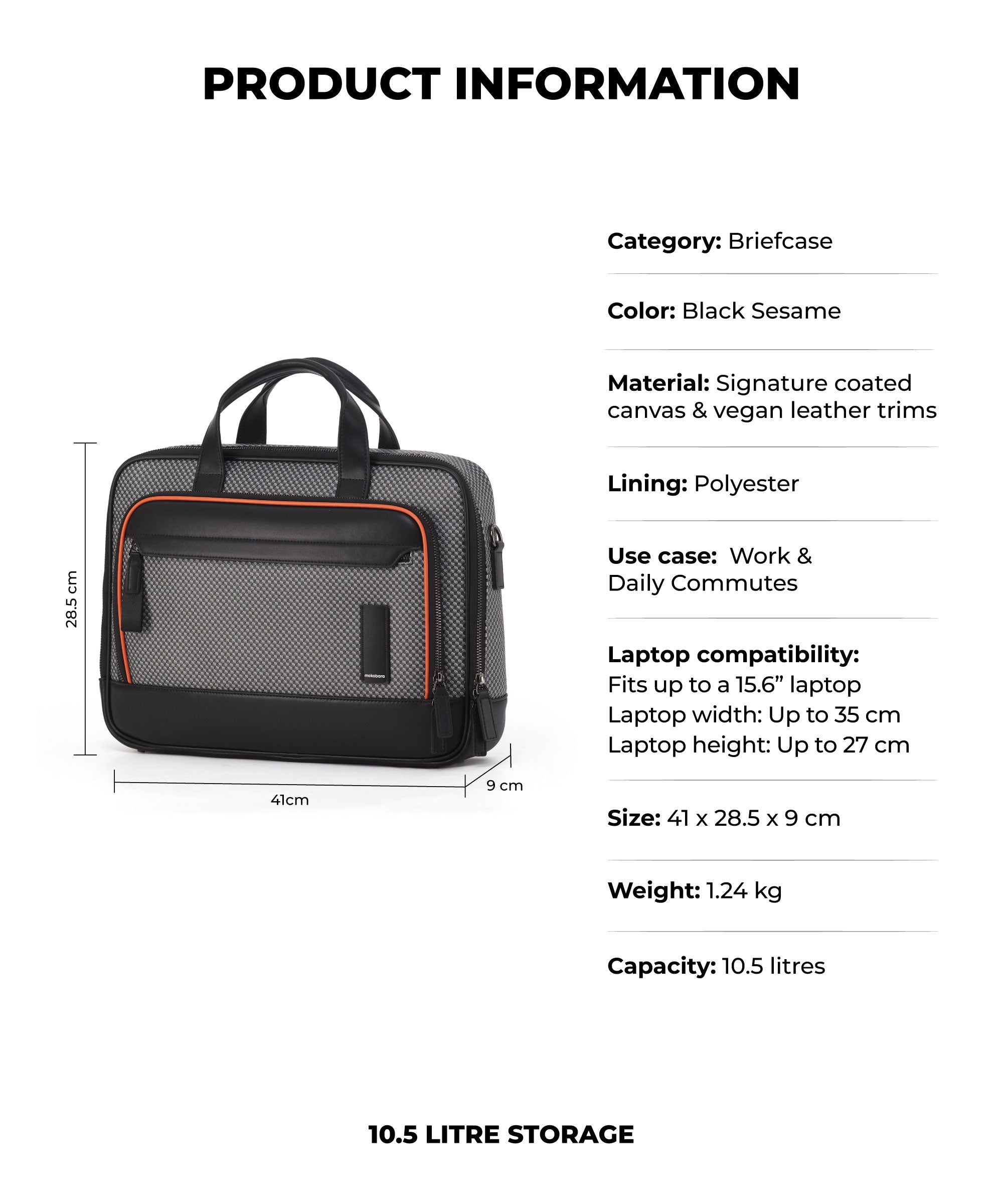 Color_Black Sesame | The Bass Briefcase