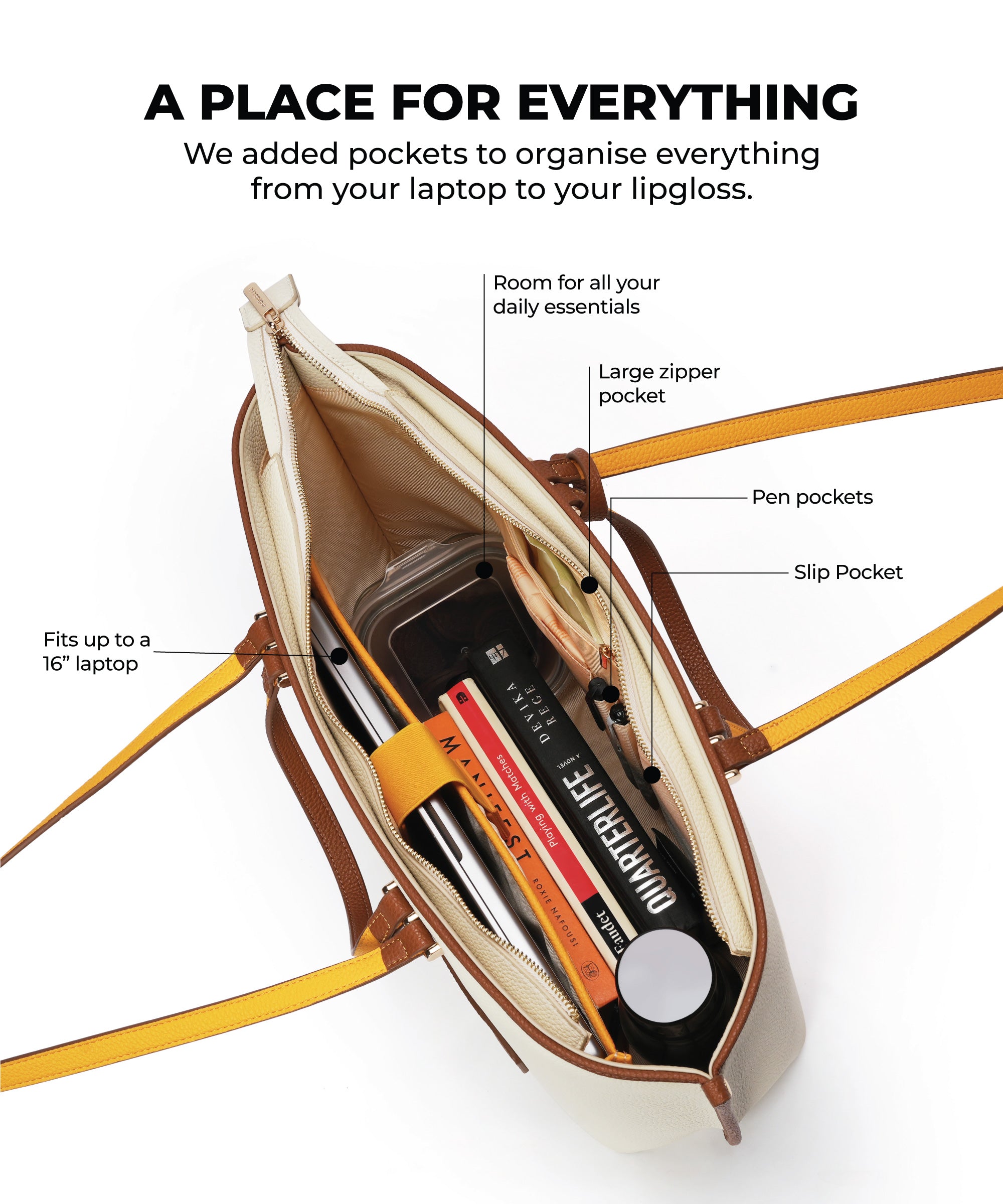 Color_Coconut Cream | The Belle Tote