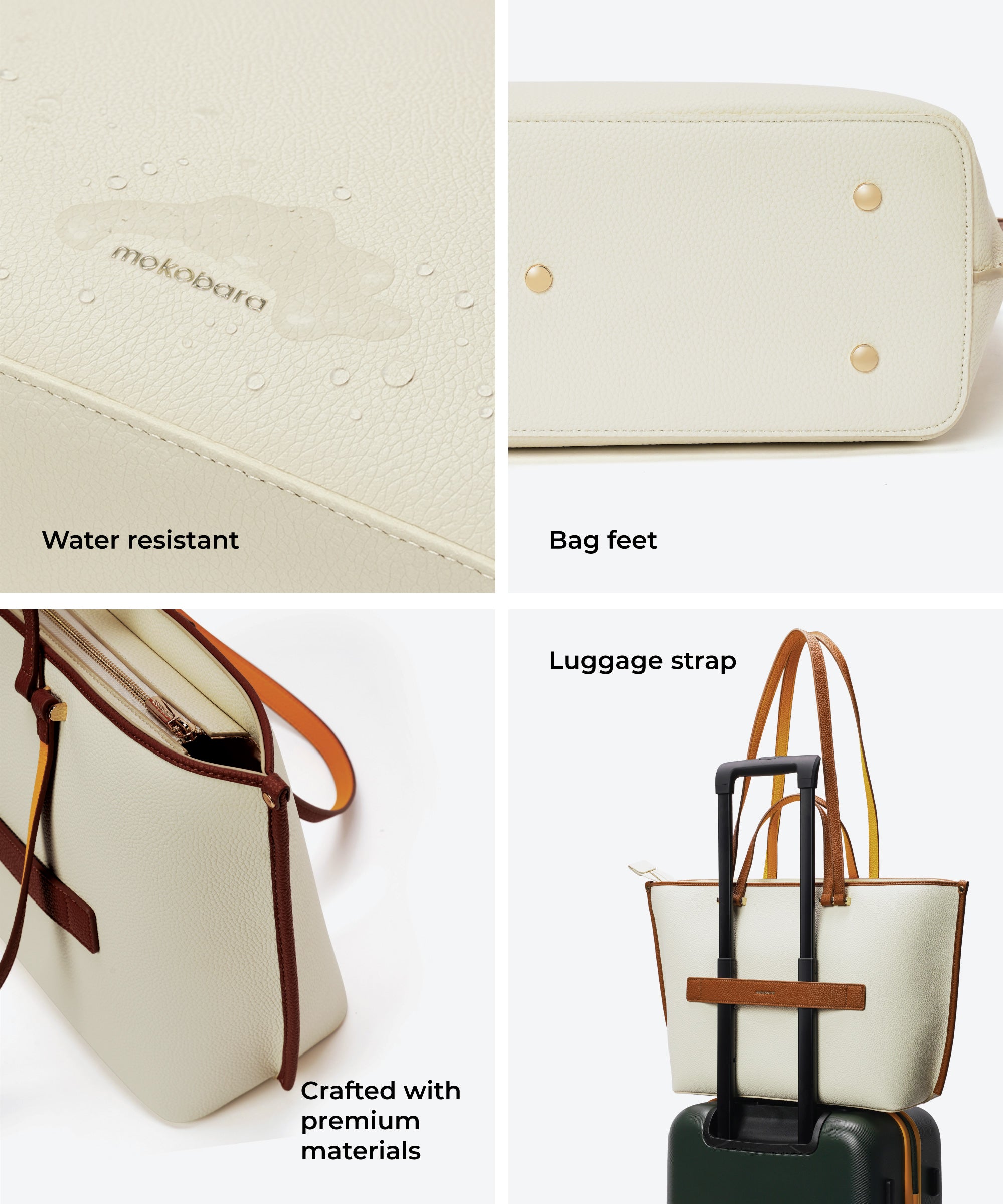 Color_Coconut Cream | The Belle Tote