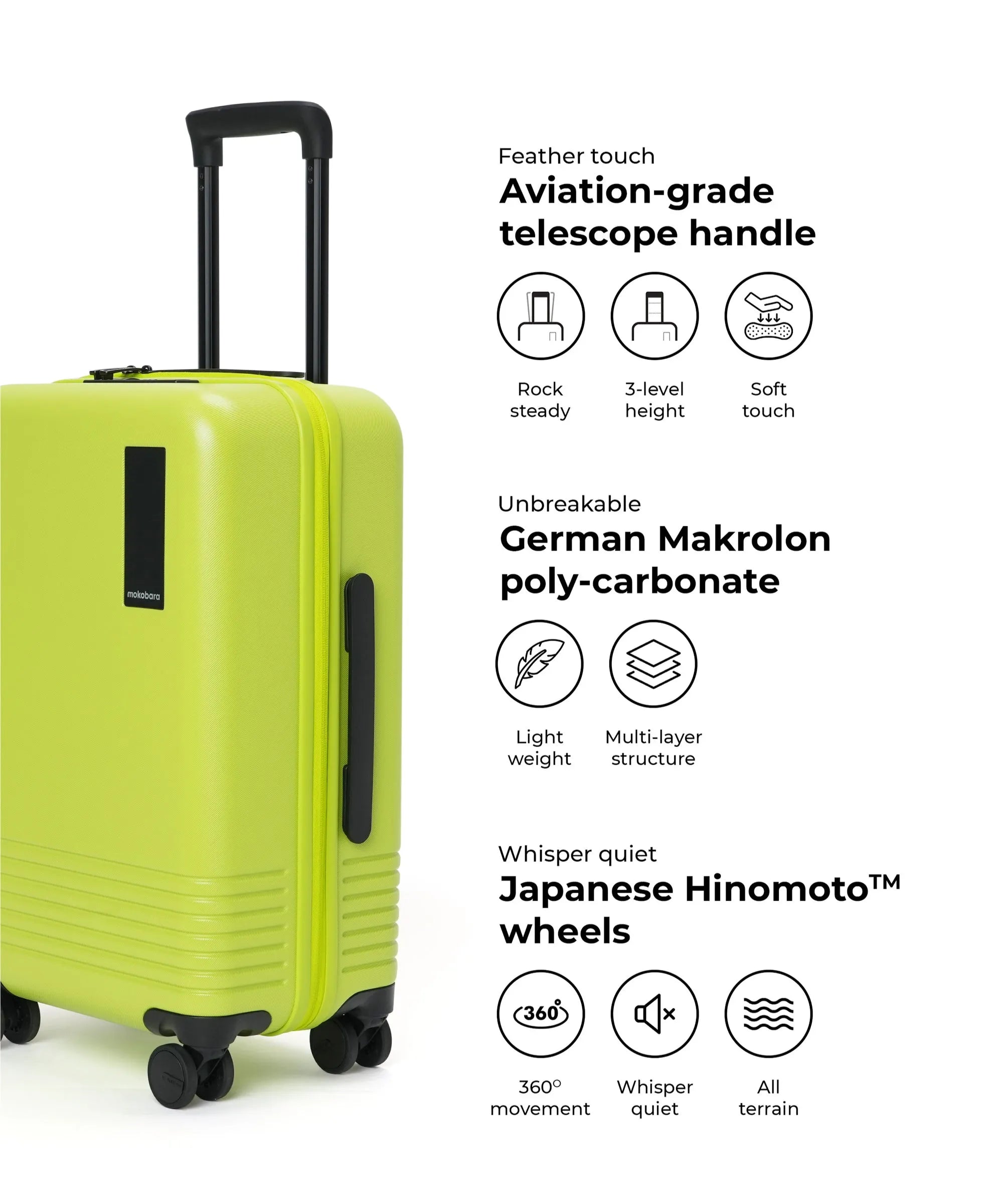 Color_Happy Green | The Cabin Luggage