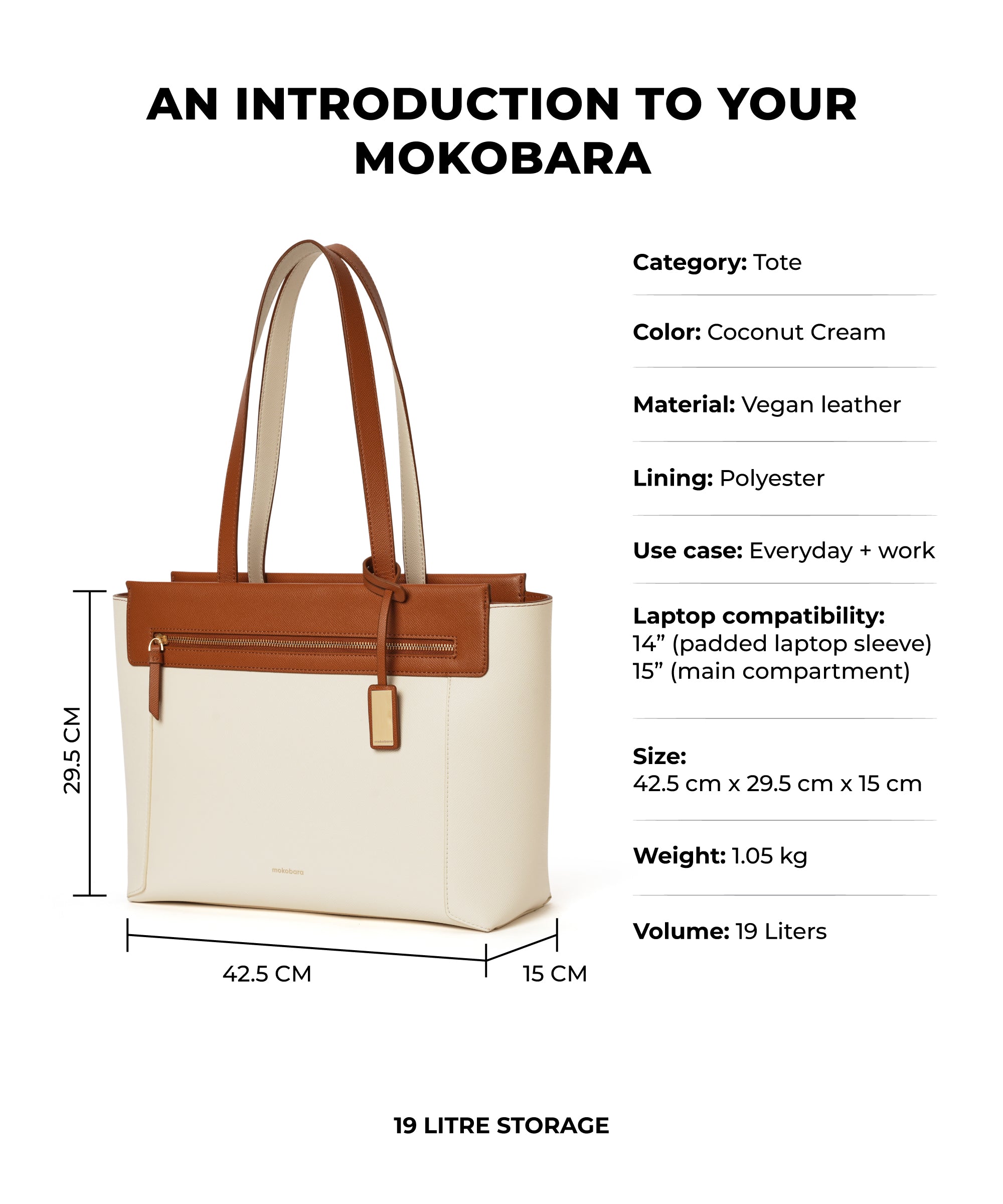 Color_Coconut Cream | The Dawn Tote