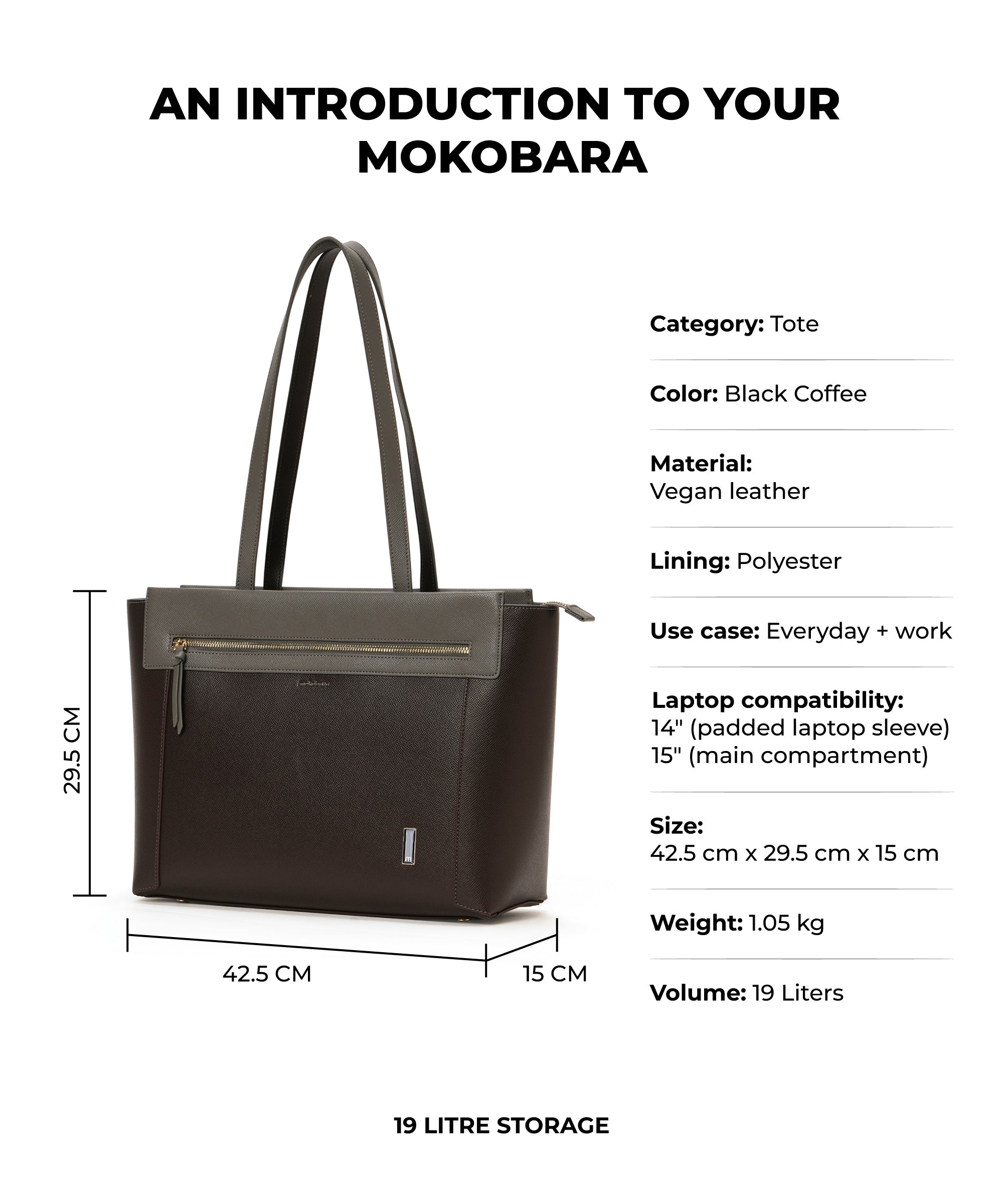 Color_Black Coffee 2.0 | The Dawn Tote