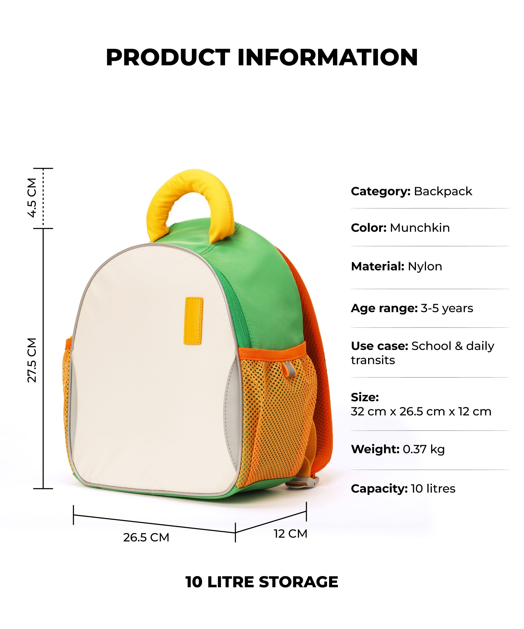 Color_Munchkin | The Dim Sum Backpack - 10L
