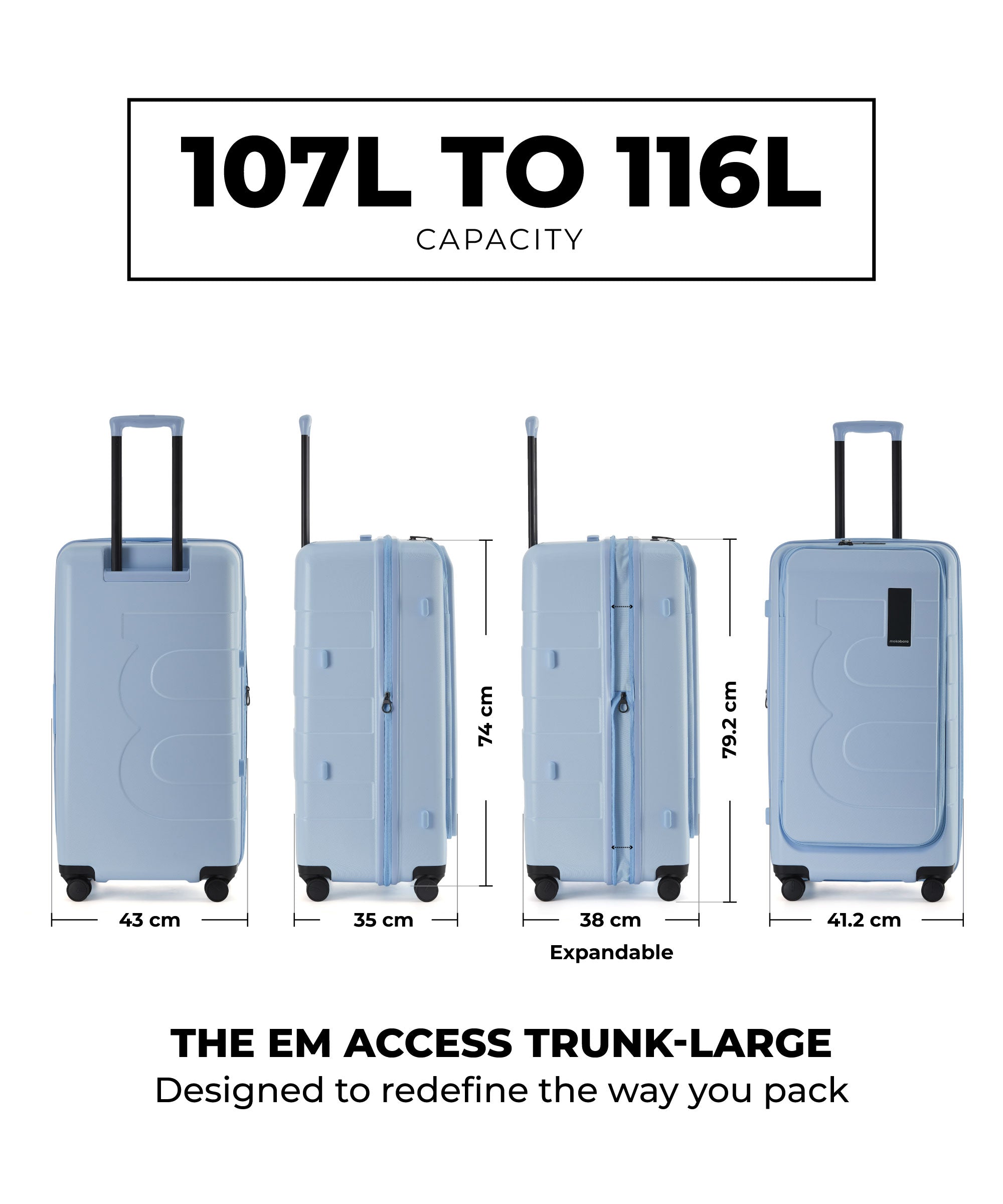 Color_Shy Blue | The Em Access Trunk-Large