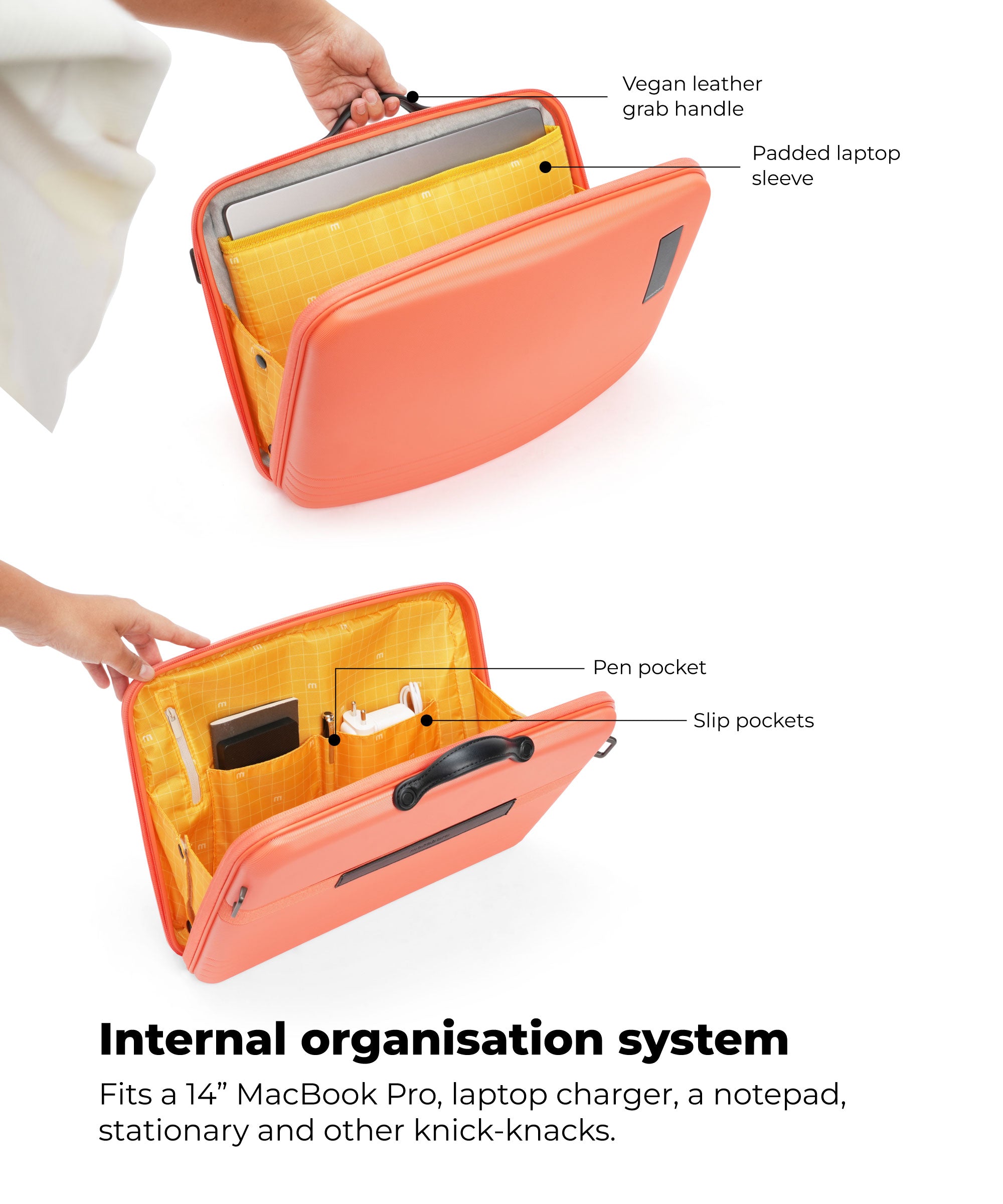 Color_Shy Pink | The Hard Shell Briefcase
