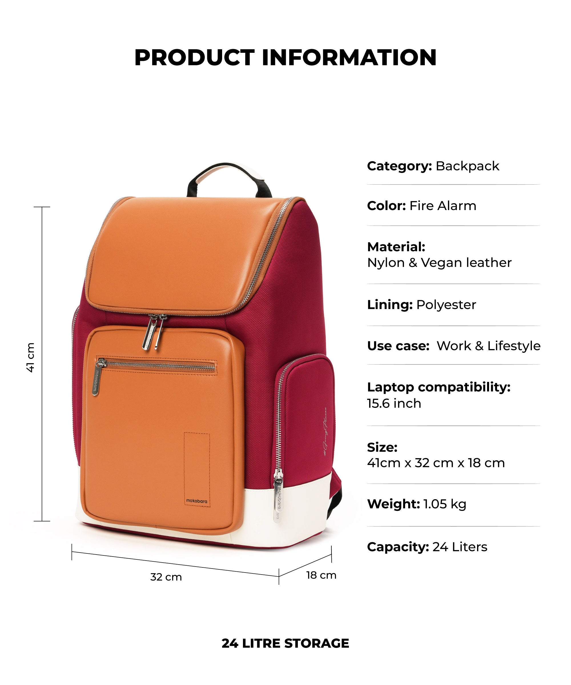 Color_Fire Alarm | The Hovercraft Backpack - 24L