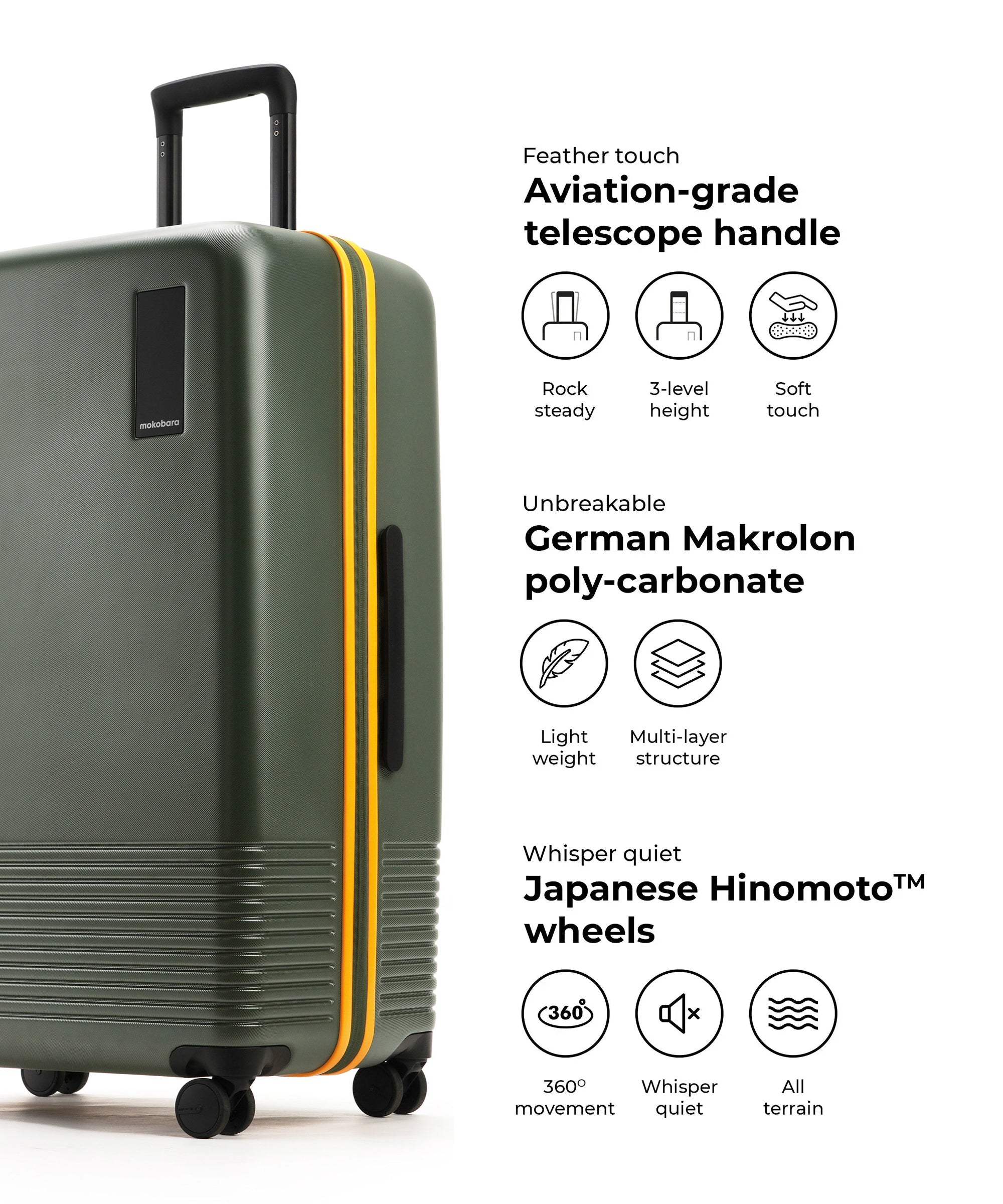 Color_Forest Sunray | The Iconic Luggage_Set of 2(Check-in + Check-in Large)