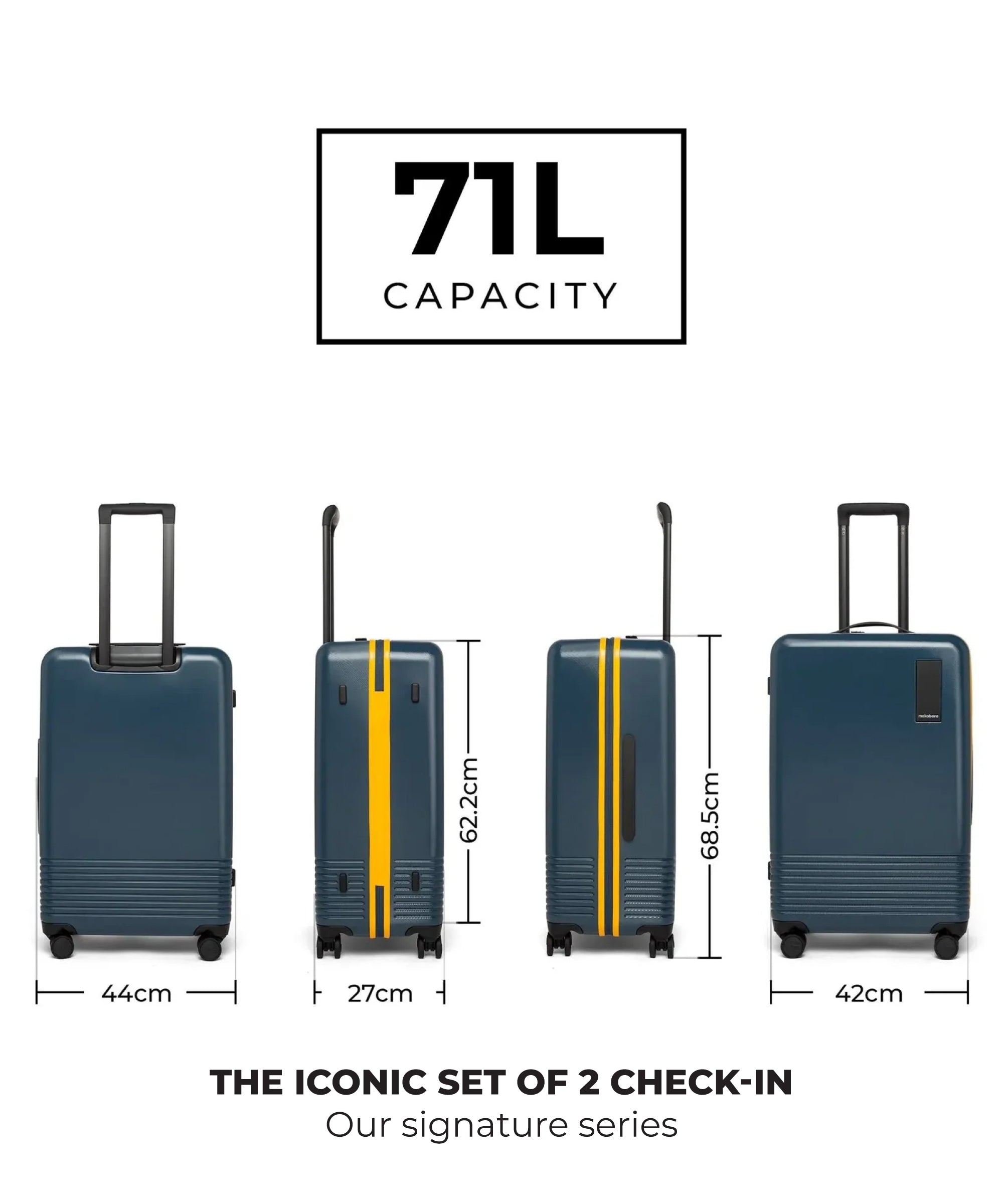 Color_Ocean Sunray | The Iconic Luggage_Set of 2(Check-in + Check-in Large)