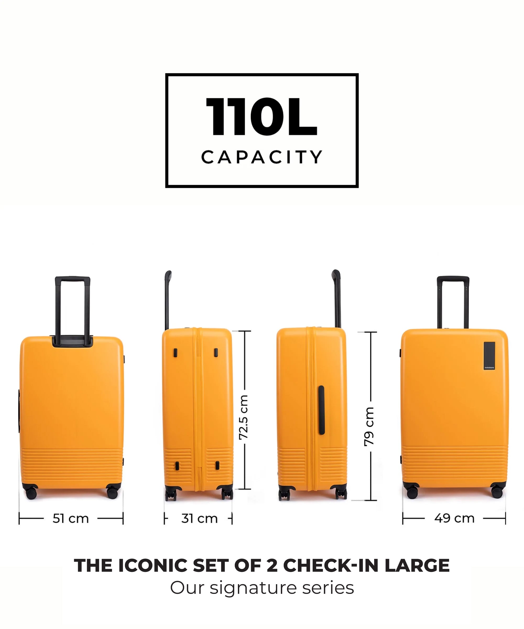 Color_Sunnyside Yellow | The Iconic Luggage_Set of 2(Check-in + Check-in Large)