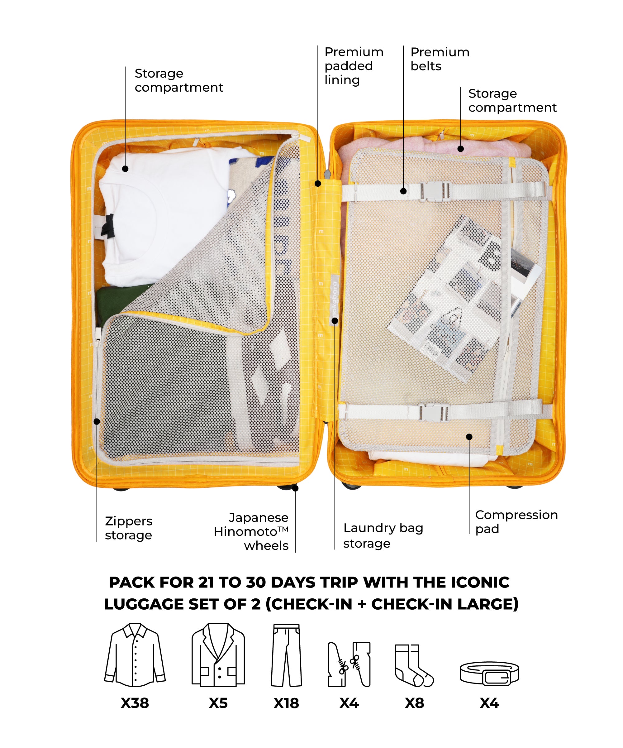 Color_Ocean Sunray | The Iconic Luggage_Set of 2(Check-in + Check-in Large)
