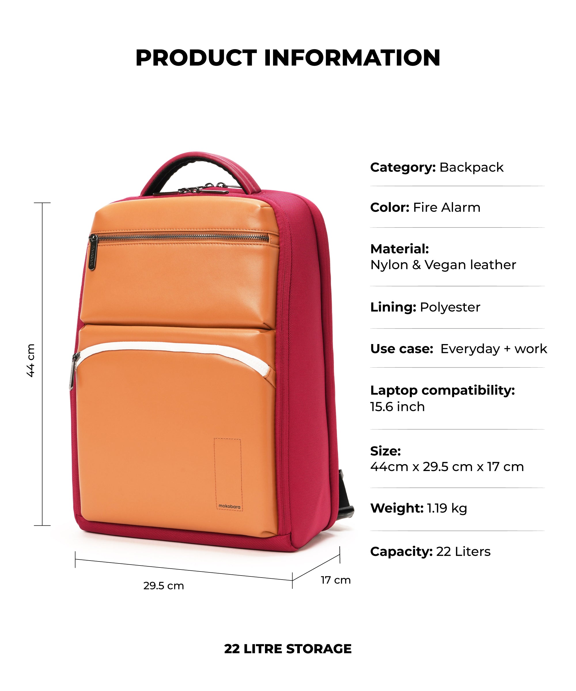 Color_Fire Alarm | The Radio Backpack - 22L