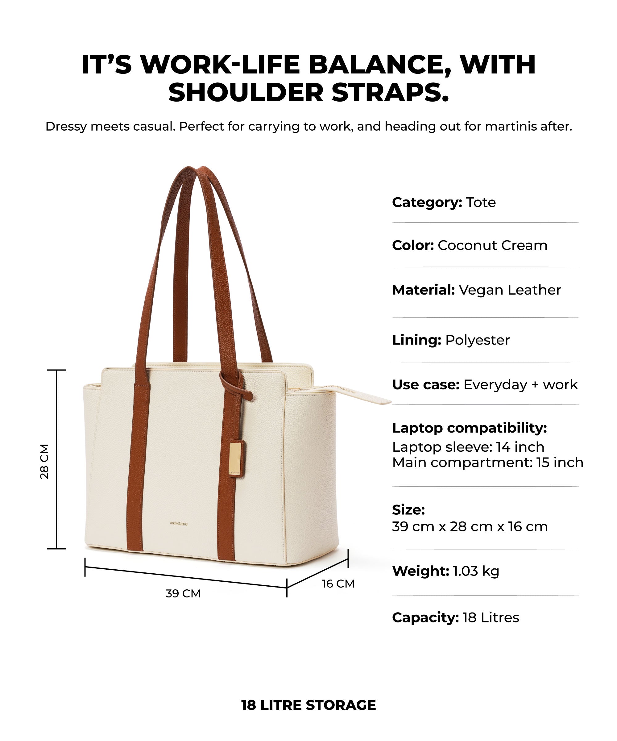 Color_Coconut Cream | The Sunflower Tote