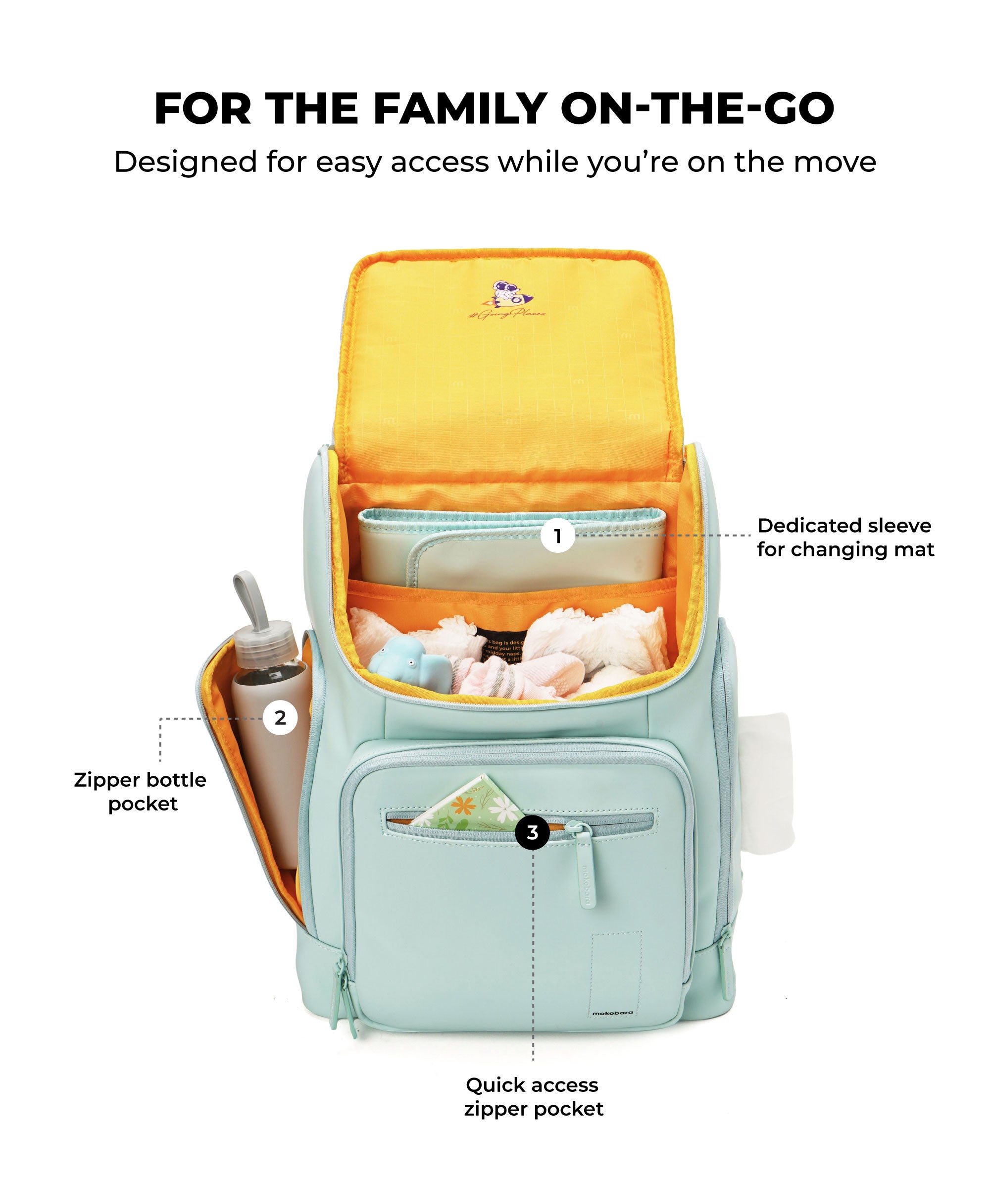 Color_Nomnom | The Tinker Diaper Backpack - 23L