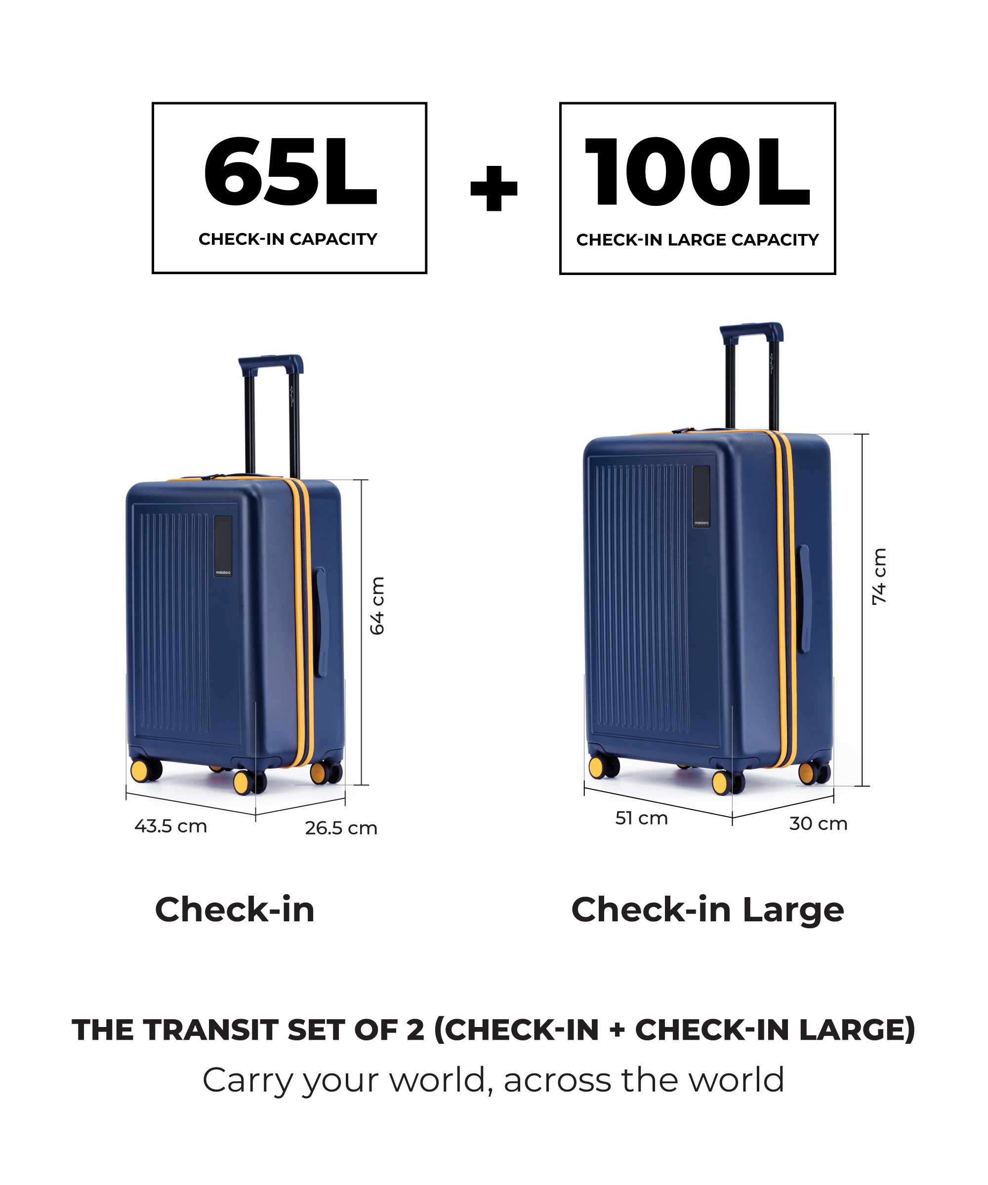 Color_We meet Again Sunray 2.0 | The Transit Luggage_Set of 2(Check-in + Check-in Large)
