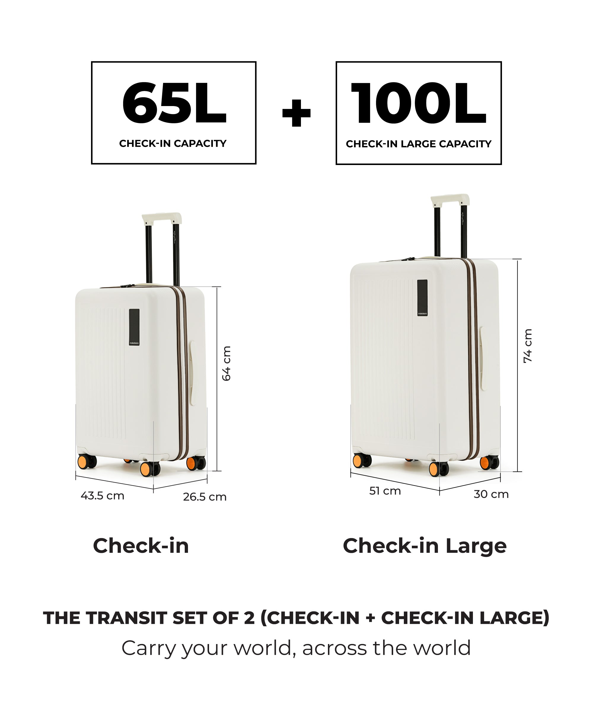 Color_ Still Loading Brownray 2.0 | The Transit Luggage_Set of 2(Check-in + Check-in Large)