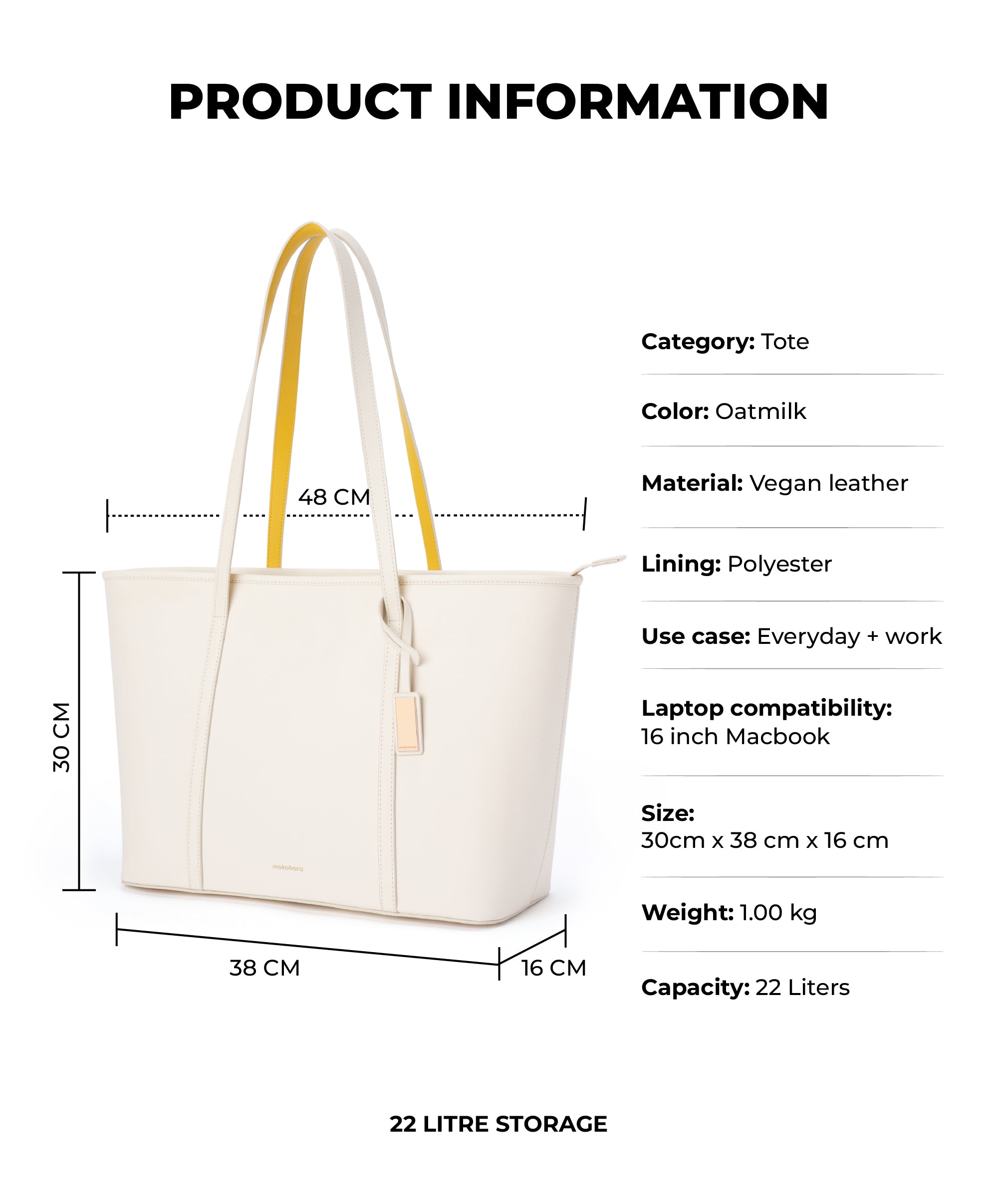 Color_Oatmik| The Astrid Tote