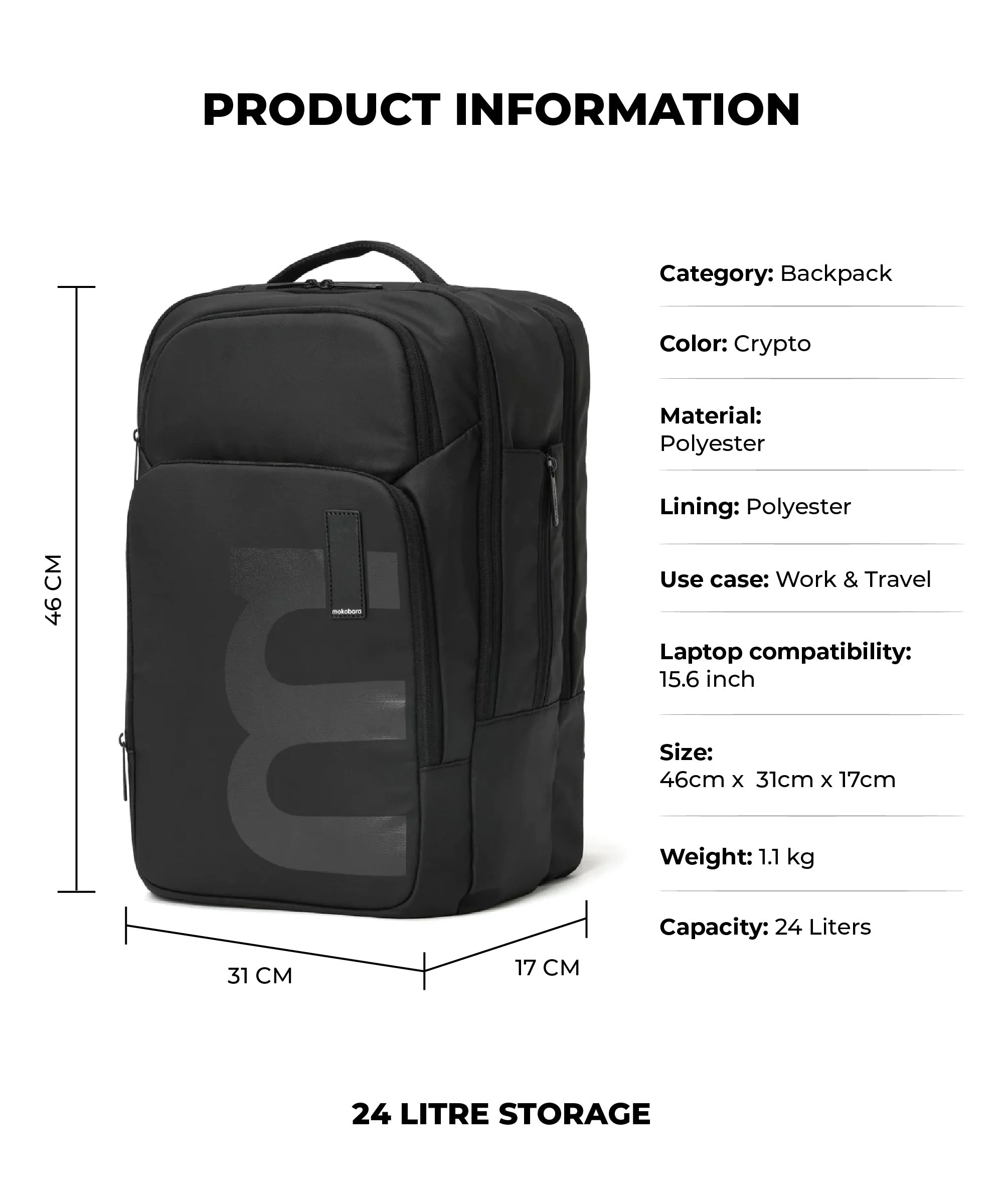 Color_Crypto | The Em Overnighter Backpack