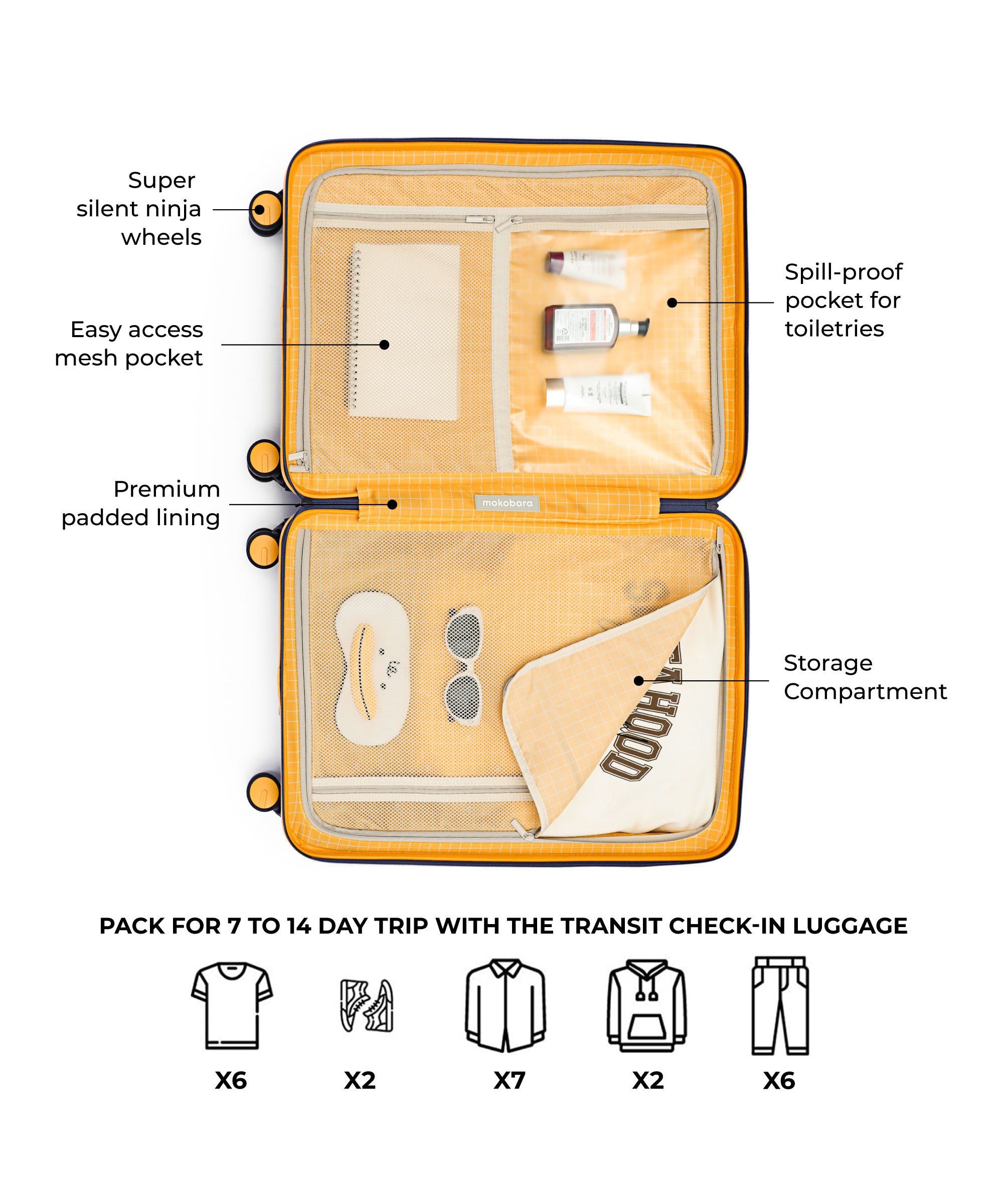 Color_Money Moves Sunray | The Transit Luggage - Check-in