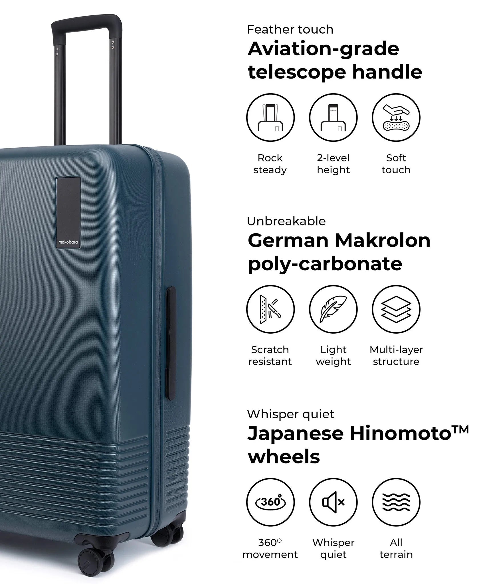 Color_Space Blue | The Check-in Large Luggage