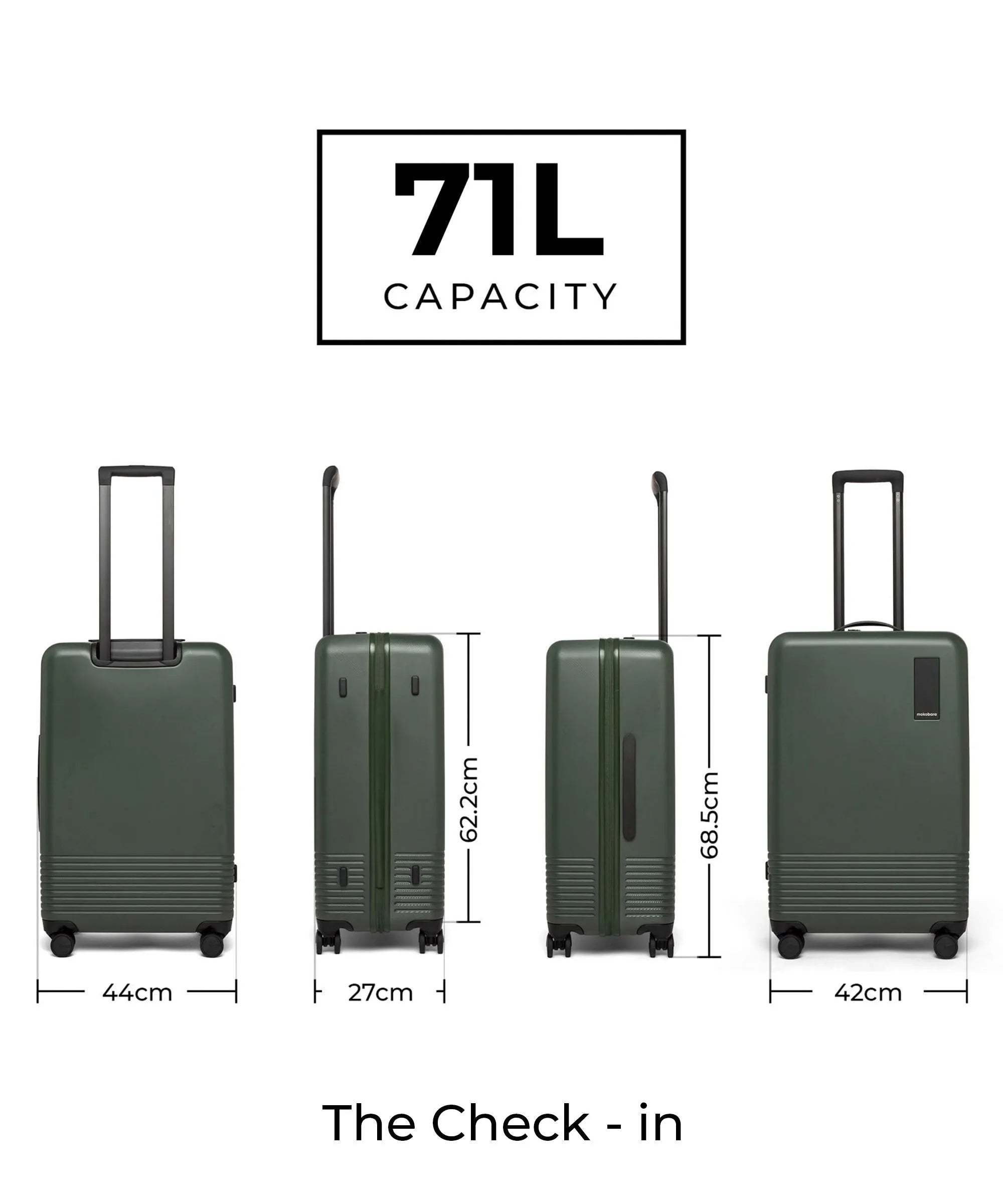 Color_Seaweed Green | The Set of 2 Luggage