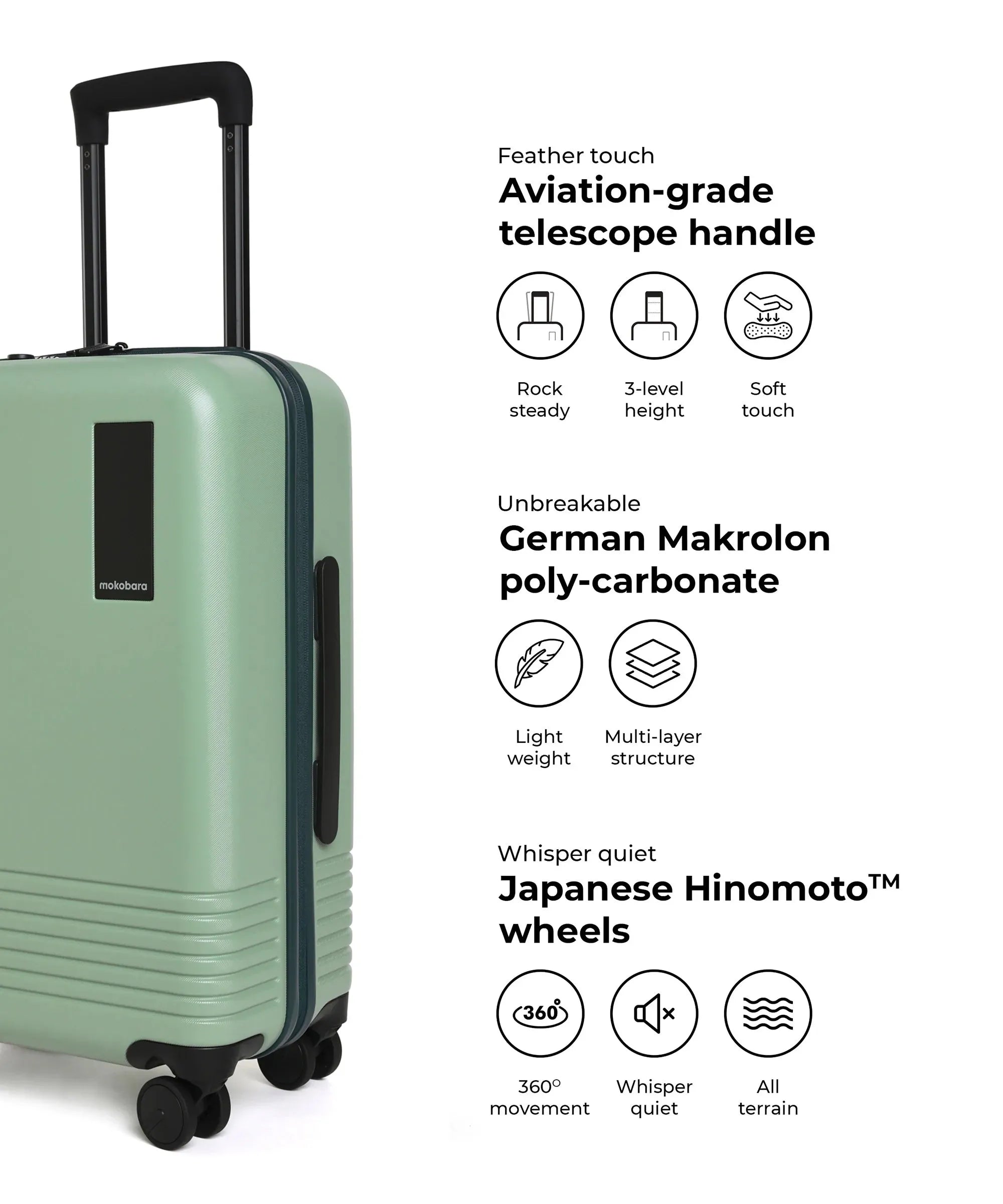 Color_Timeless Greenray (Limited Edition) | The Set of 2 Luggage