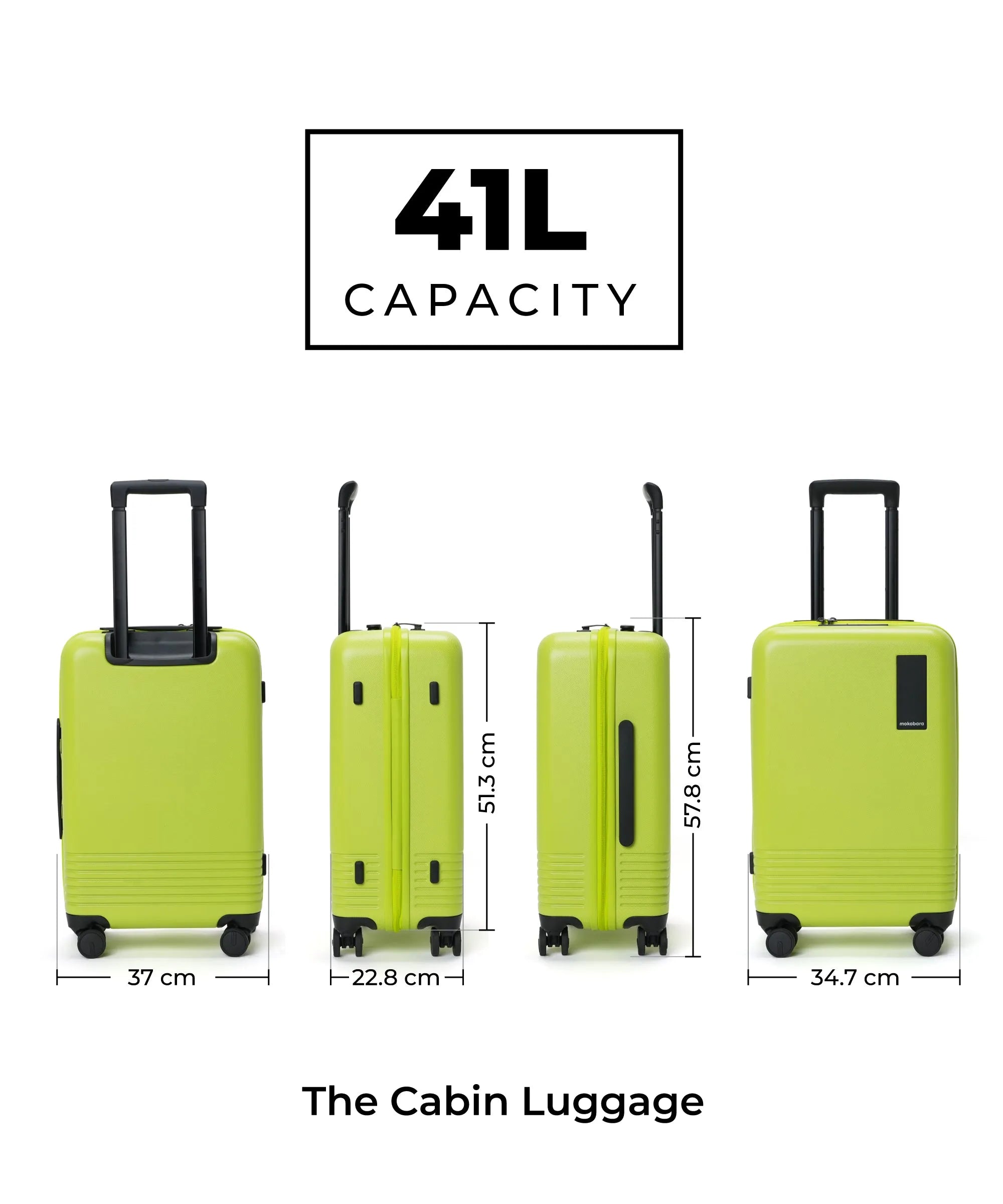 Color_Happy Green | The Set of 2 Luggage