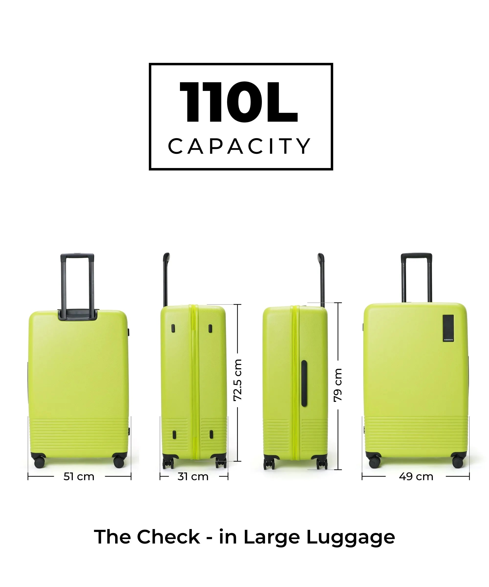 Color_Happy Green | The Check-in Large Luggage