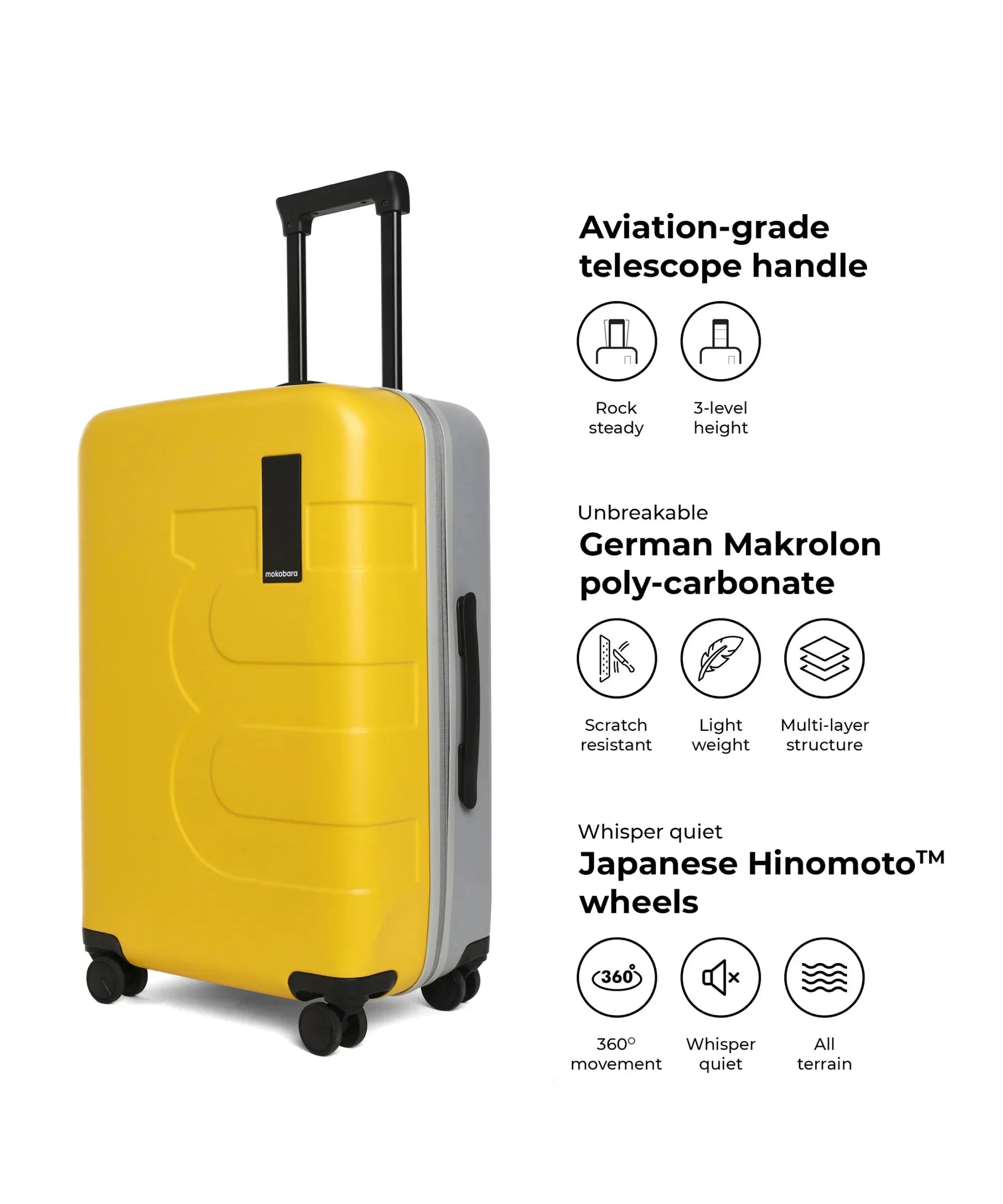 Color_Stir Sunshine (Limited Edition) | The Em Set of 2 Luggage