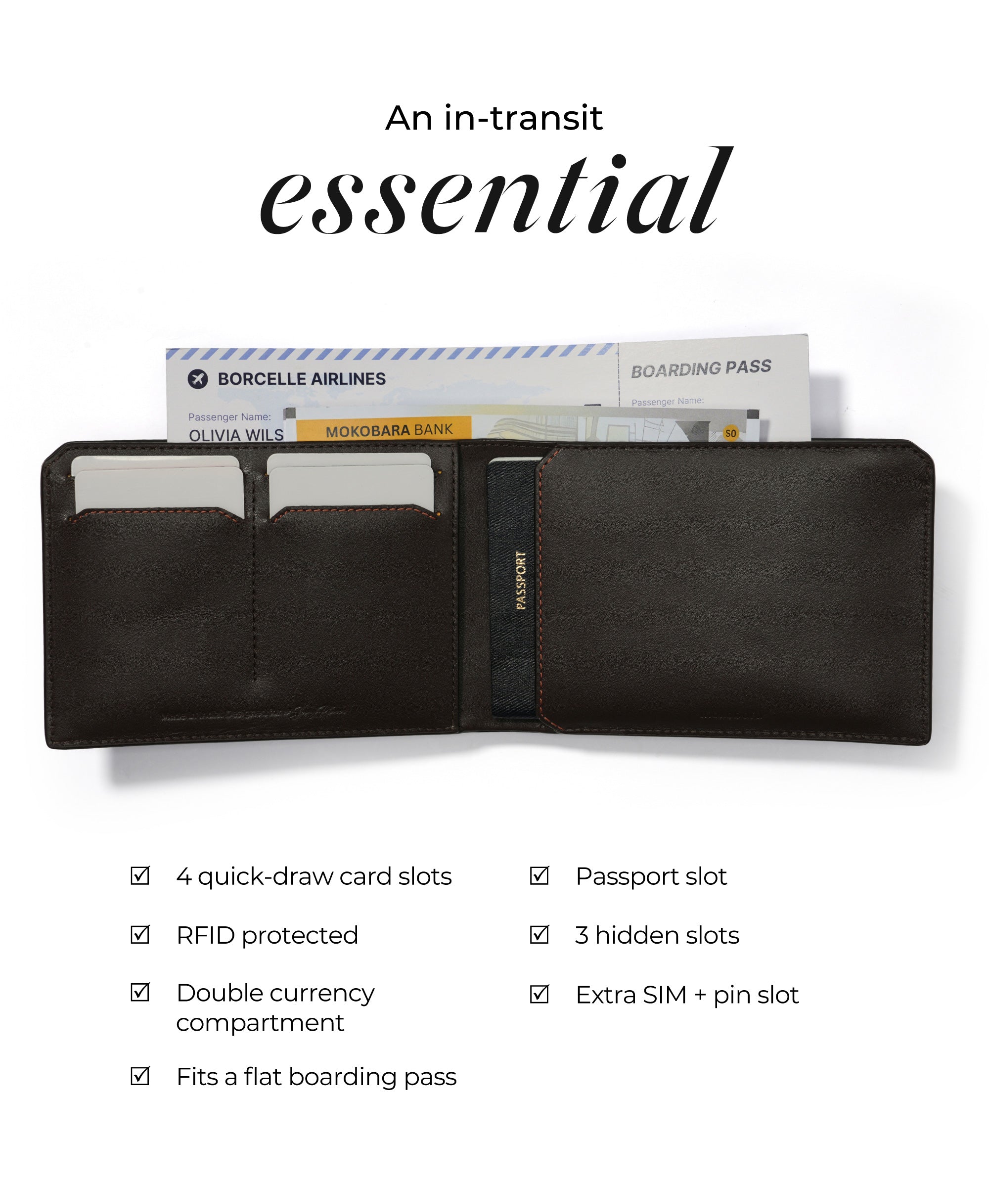 Color_Ka-ching | The Stash Bifold Travel Wallet