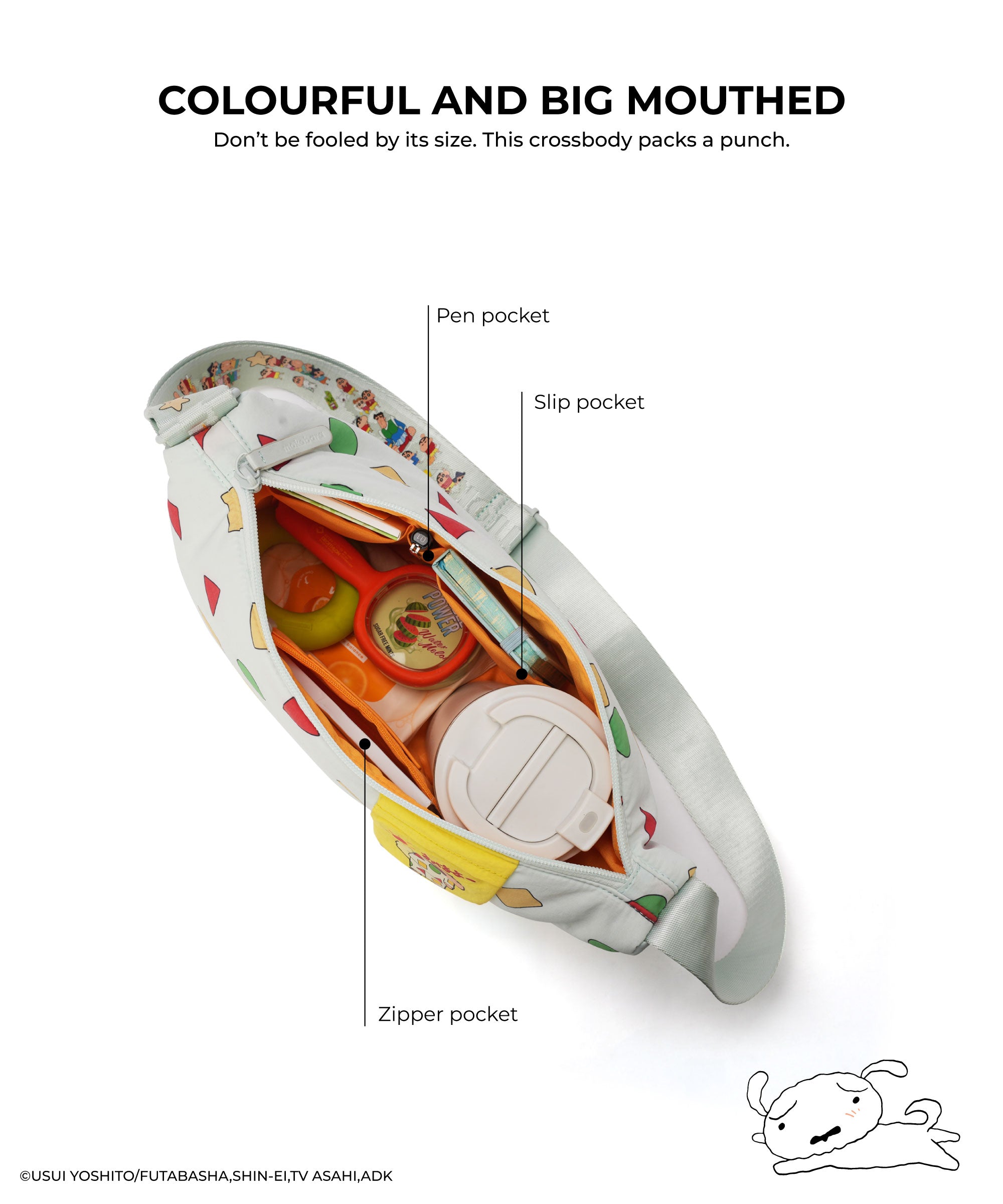 Color_Way past bedtime | The Moko_x_Shinchan_ Aisle Crossbody