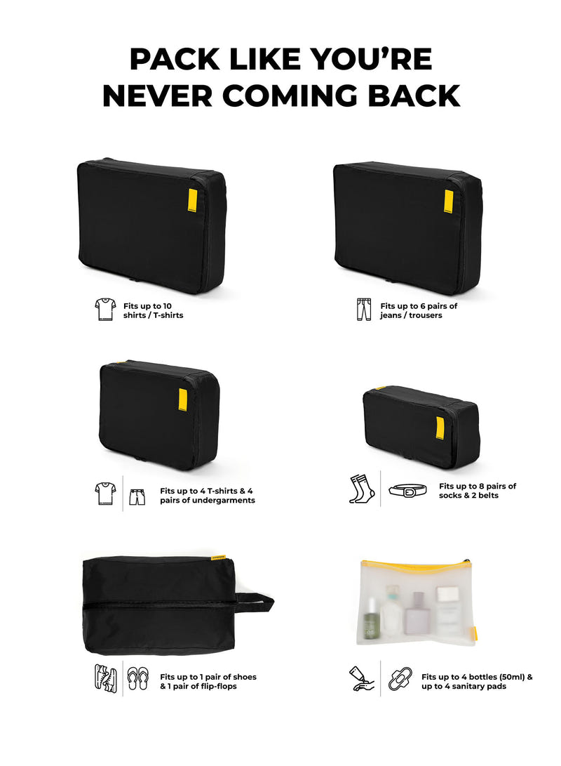 Color_Money Moves | The Packing Cubes (Set of 6)