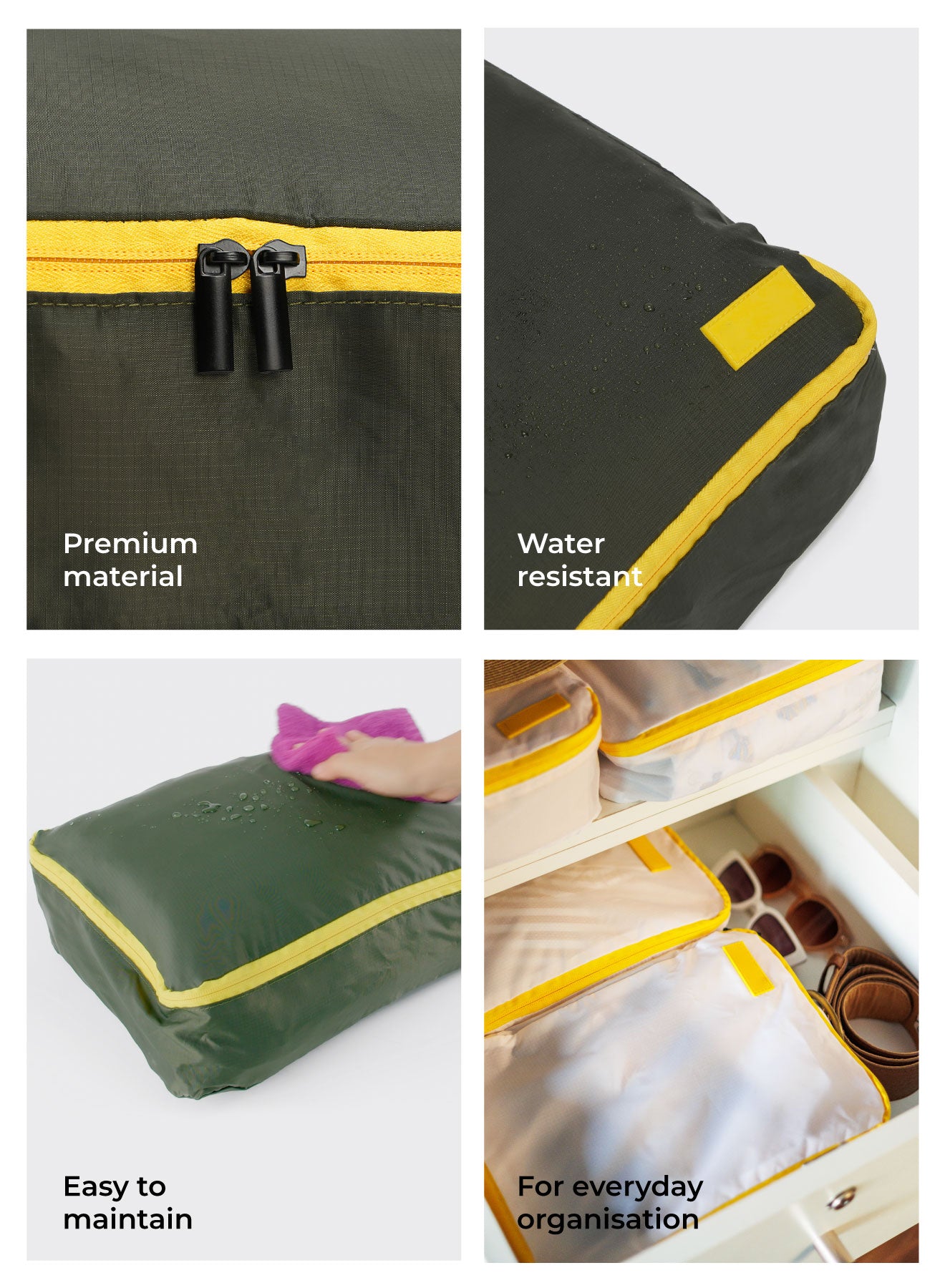 Color_Homegrown Sunray | The Packing Cubes (Set of 4)