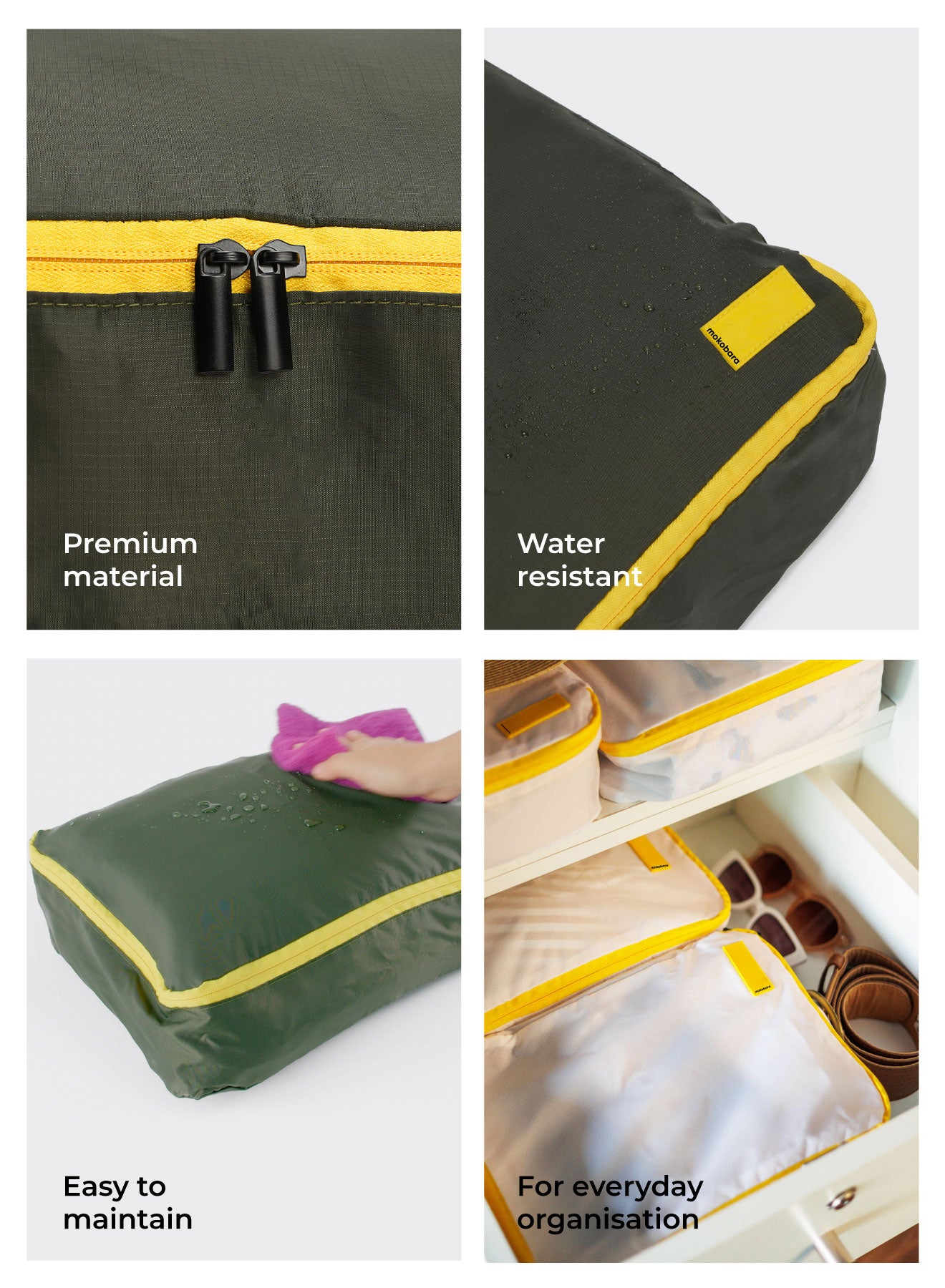 Color_Homegrown Sunray | The Packing Cubes (Set of 4)