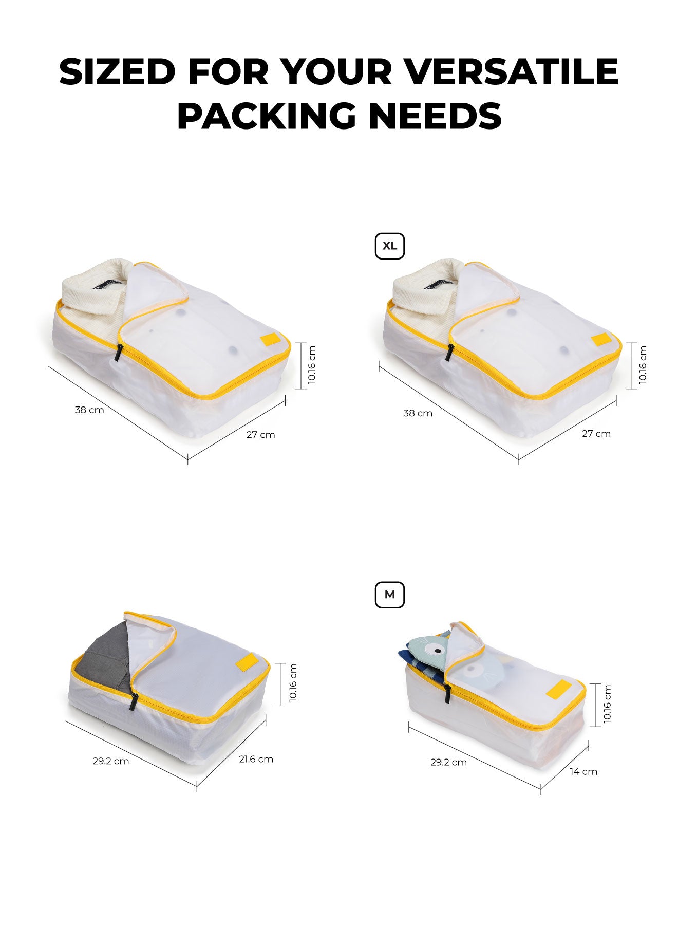 Color_Still Loading Sunray | The Packing Cubes (Set of 4)