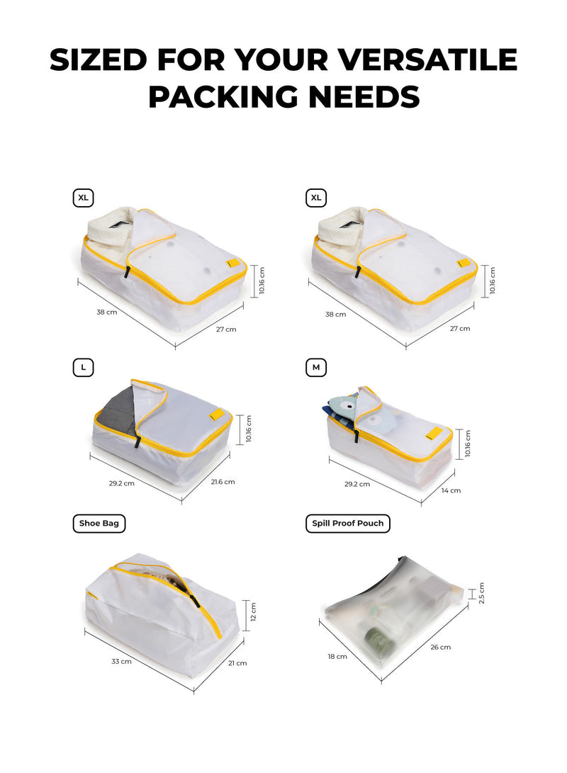 Color_Still Loading Sunray | The Packing Cubes (Set of 6)