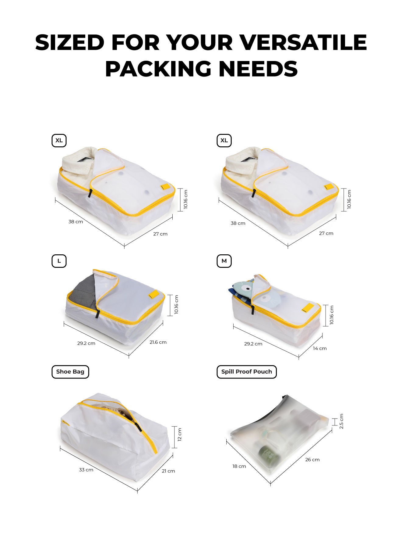 Color_Still Loading Sunray | The Packing Cubes (Set of 6)