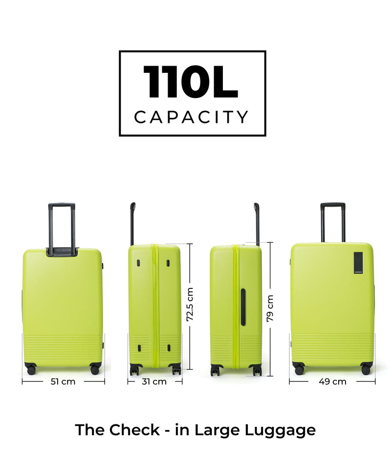 Color_Happy Green | The Set of 3 Luggage