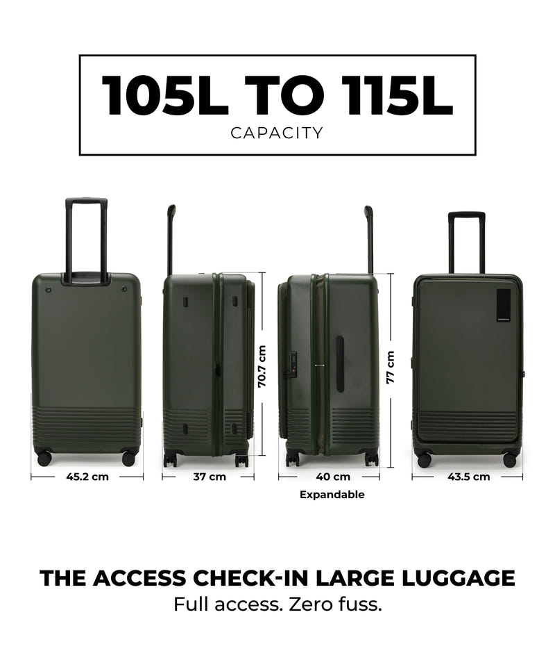 Color_Seaweed Green 2.0 | The Access Trunk Luggage