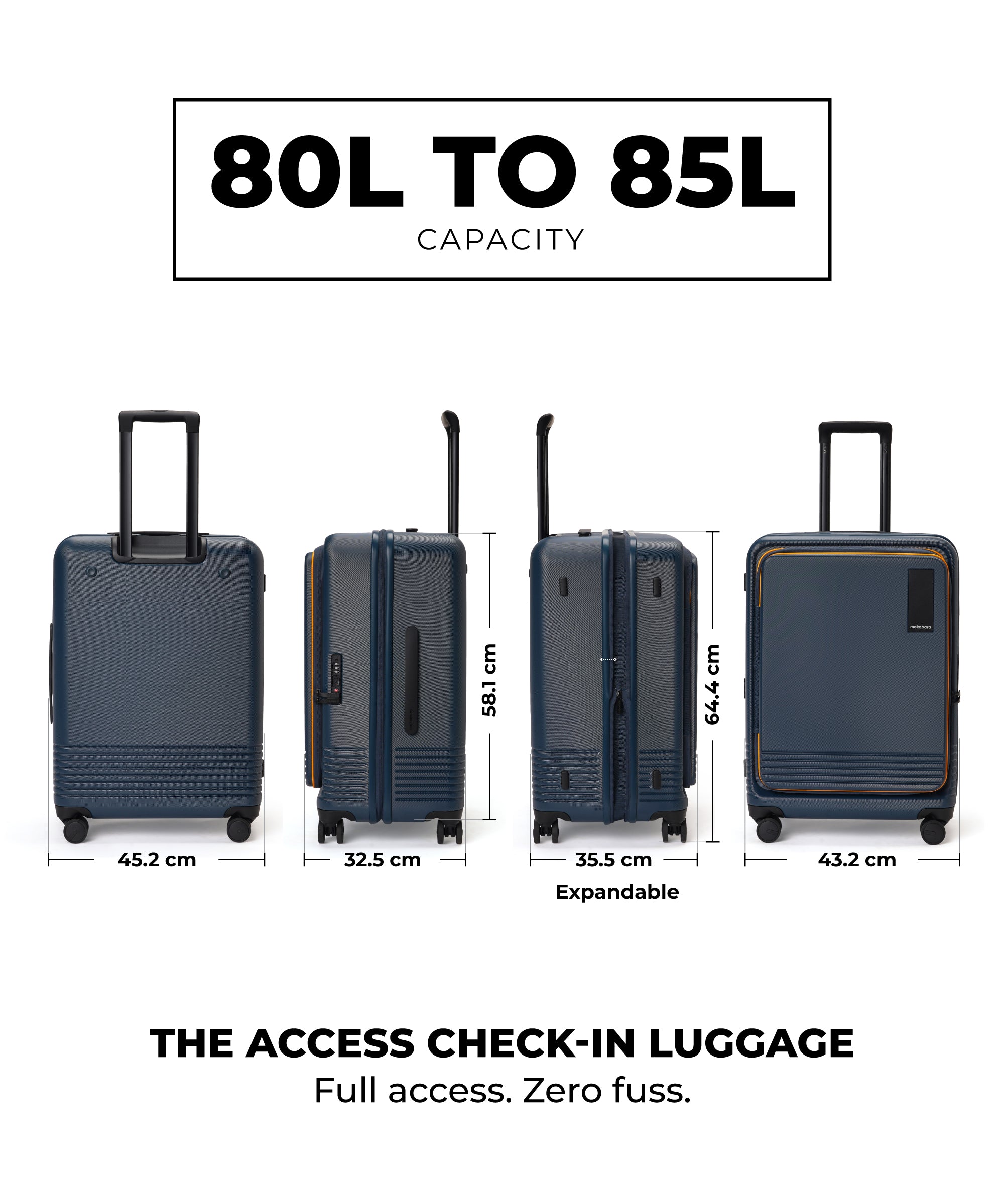 Color_Ocean Sunray | The Access Check-in Luggage