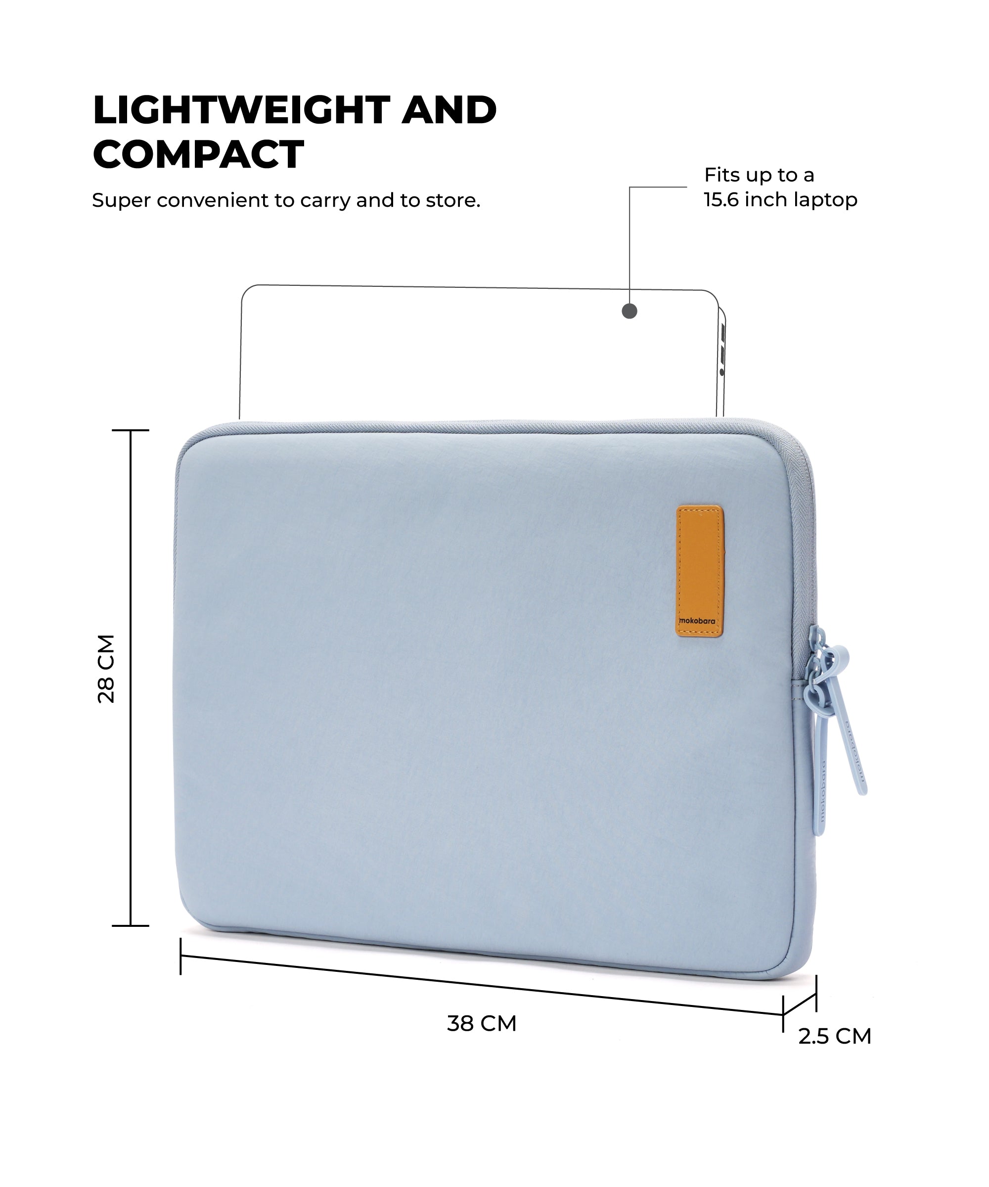 Color_Nice Ice| The Aisle Laptop Sleeve Large